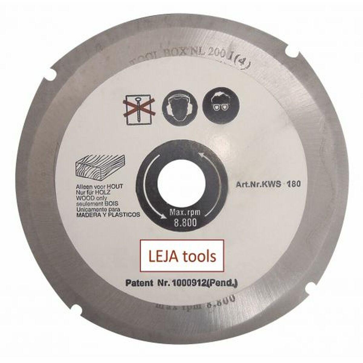 Disco tronzador fresador para amoladoras angulares LEJA Tools 180 mm 22,2 mm