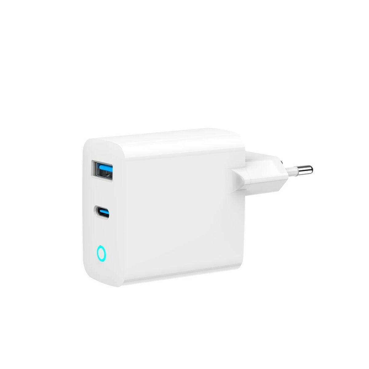 Cargador de Pared GEMBIRD TA-UC-PDQC45L-W-01 Blanco 45 W