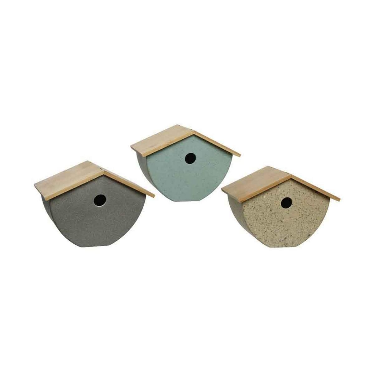 Casa Pájaro Decoris Madera 13,5 x 12 x 17,3 cm