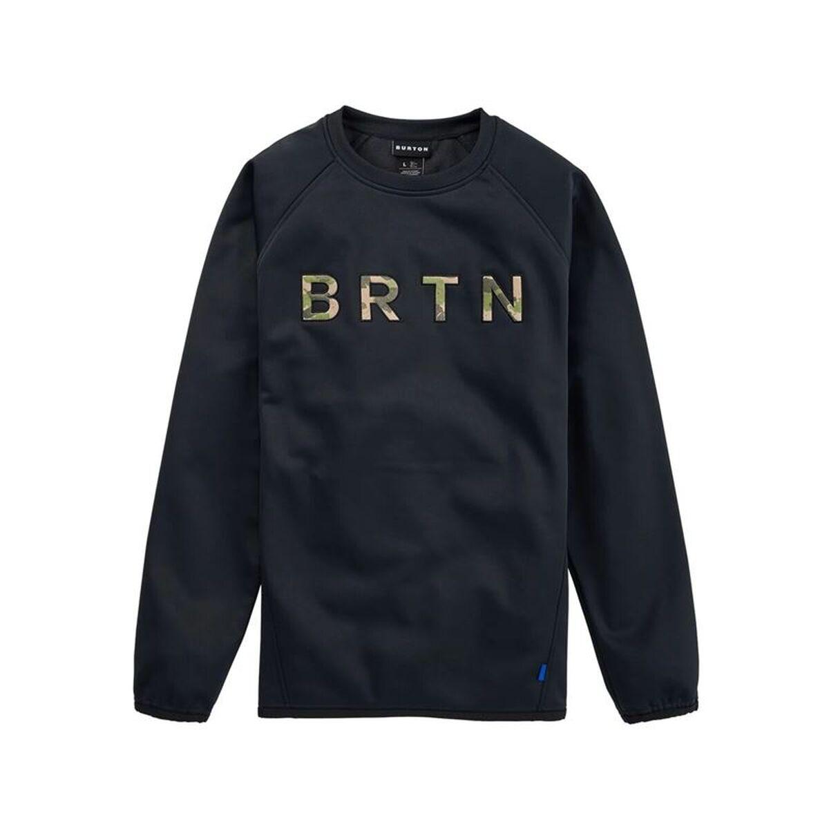 Sudadera sin Capucha Hombre Burton Crown Weatherproof Pullover Crewneck Negro