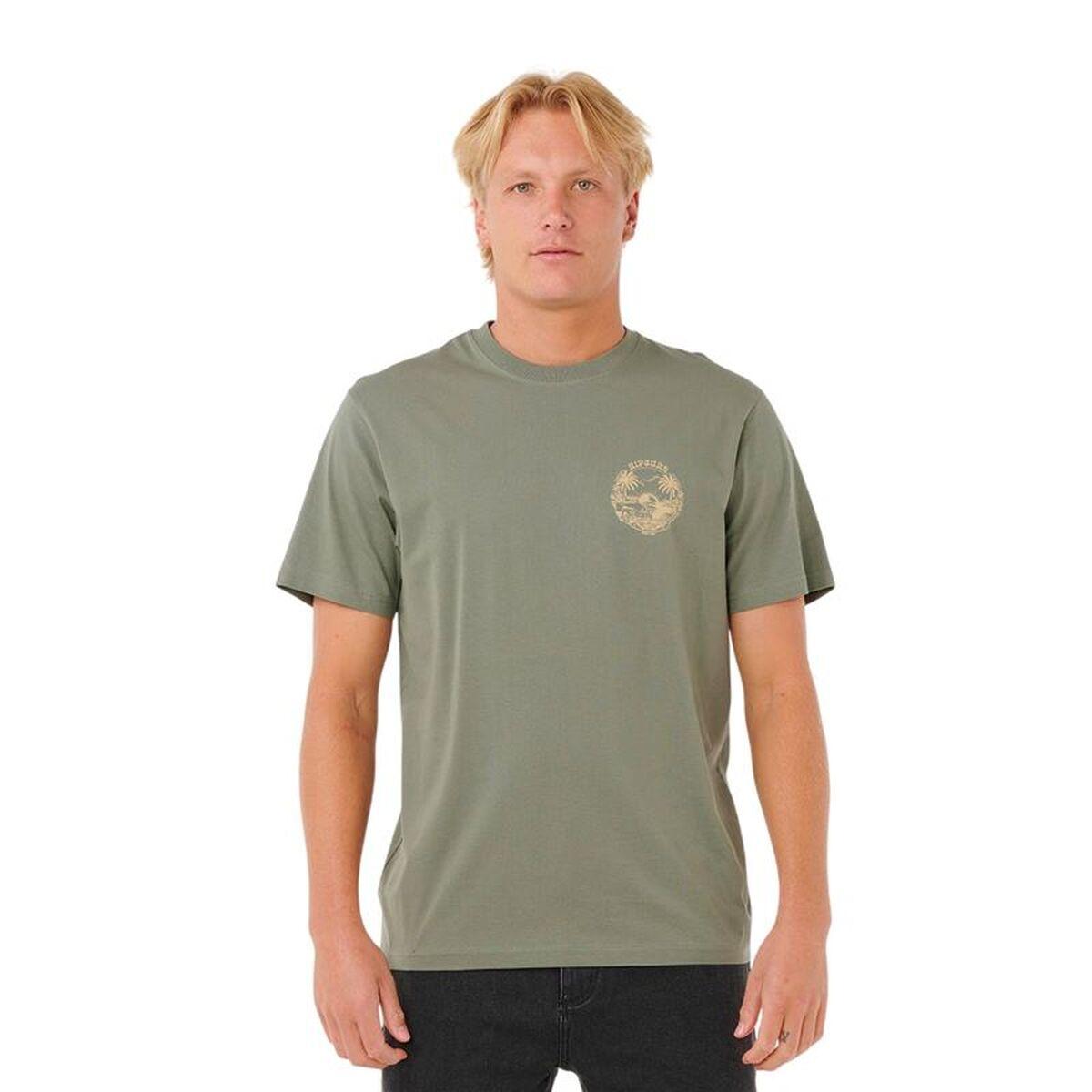 Camiseta de Manga Corta Hombre Rip Curl Surf Trip Tee Azul