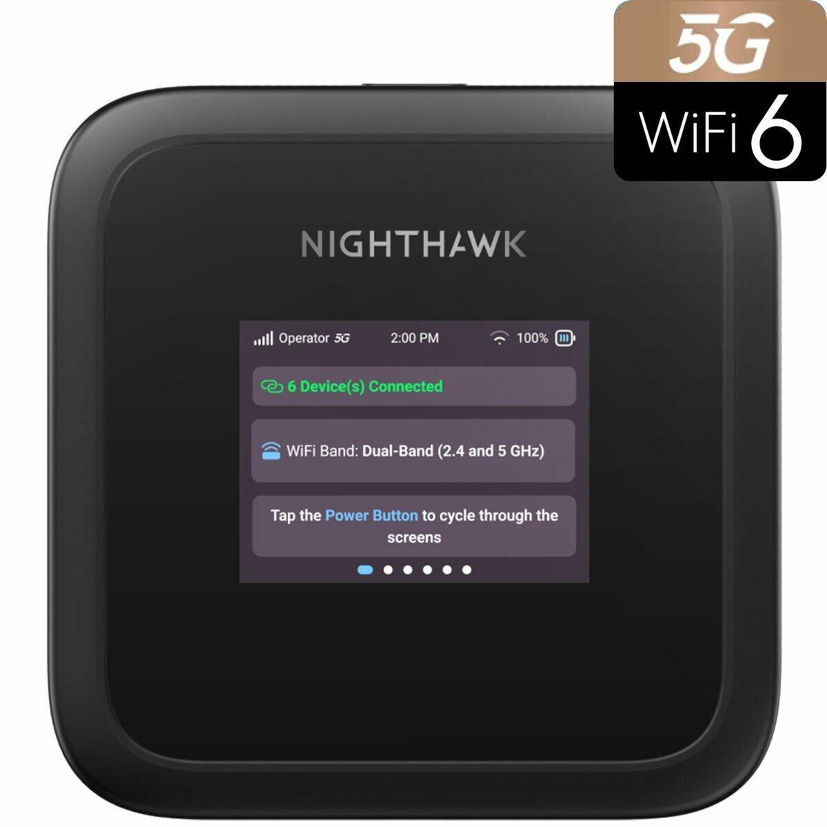 Router Netgear MH3150-100EUS Negro Wi-Fi 6 GHz USB USB-C USB-C 3.2 Gen 1 (3.1 Gen 1)