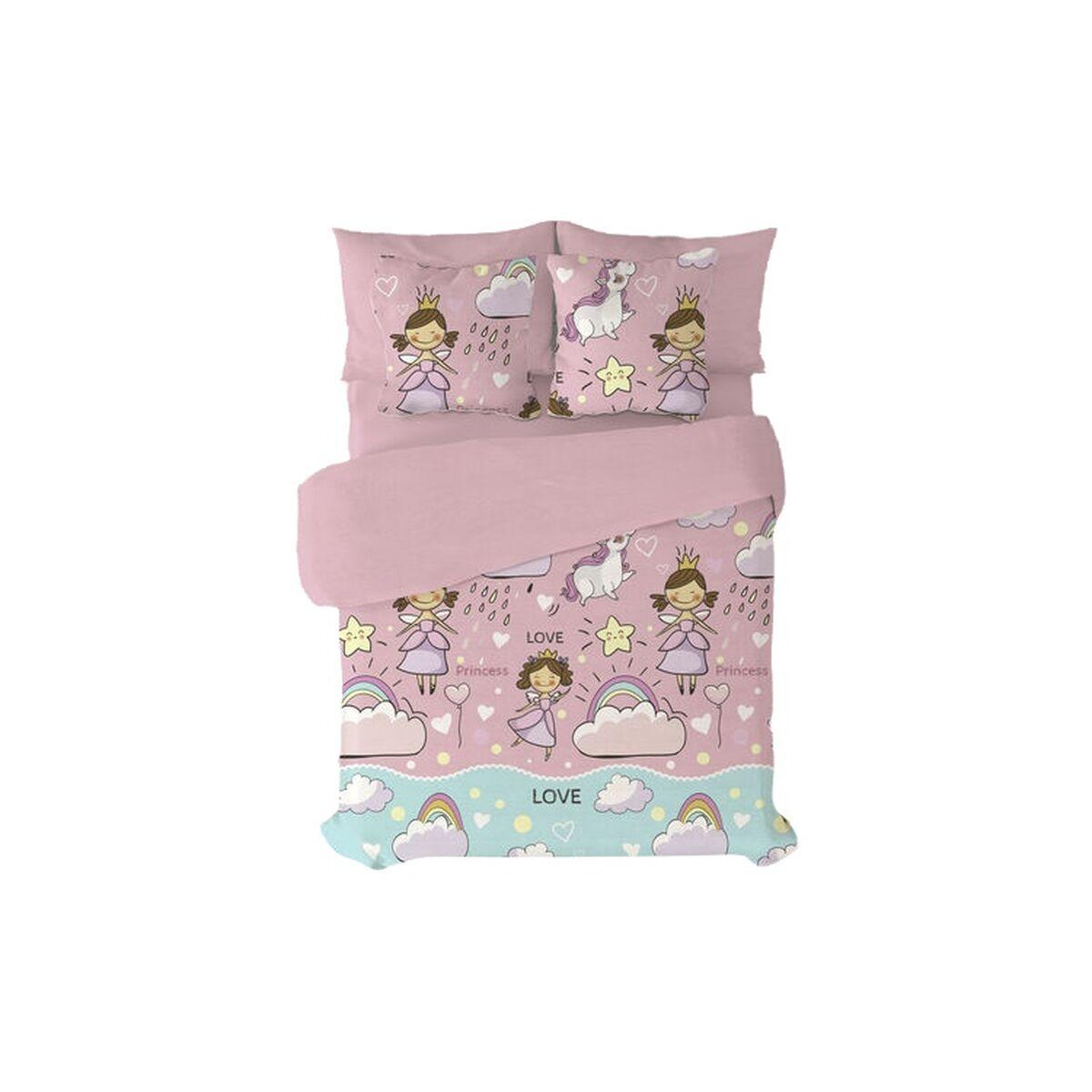 Juego de funda nórdica Pierre Cardin Morgana Rosa Cama de 90 3 Piezas