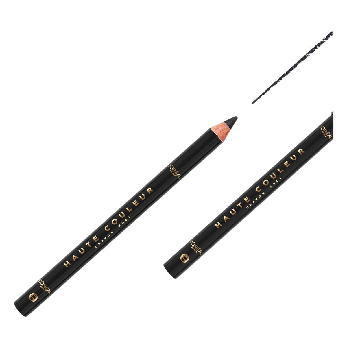 Lápiz de Ojos L'Oreal Make Up HAUTE COULEUR Negro (1 unidad)