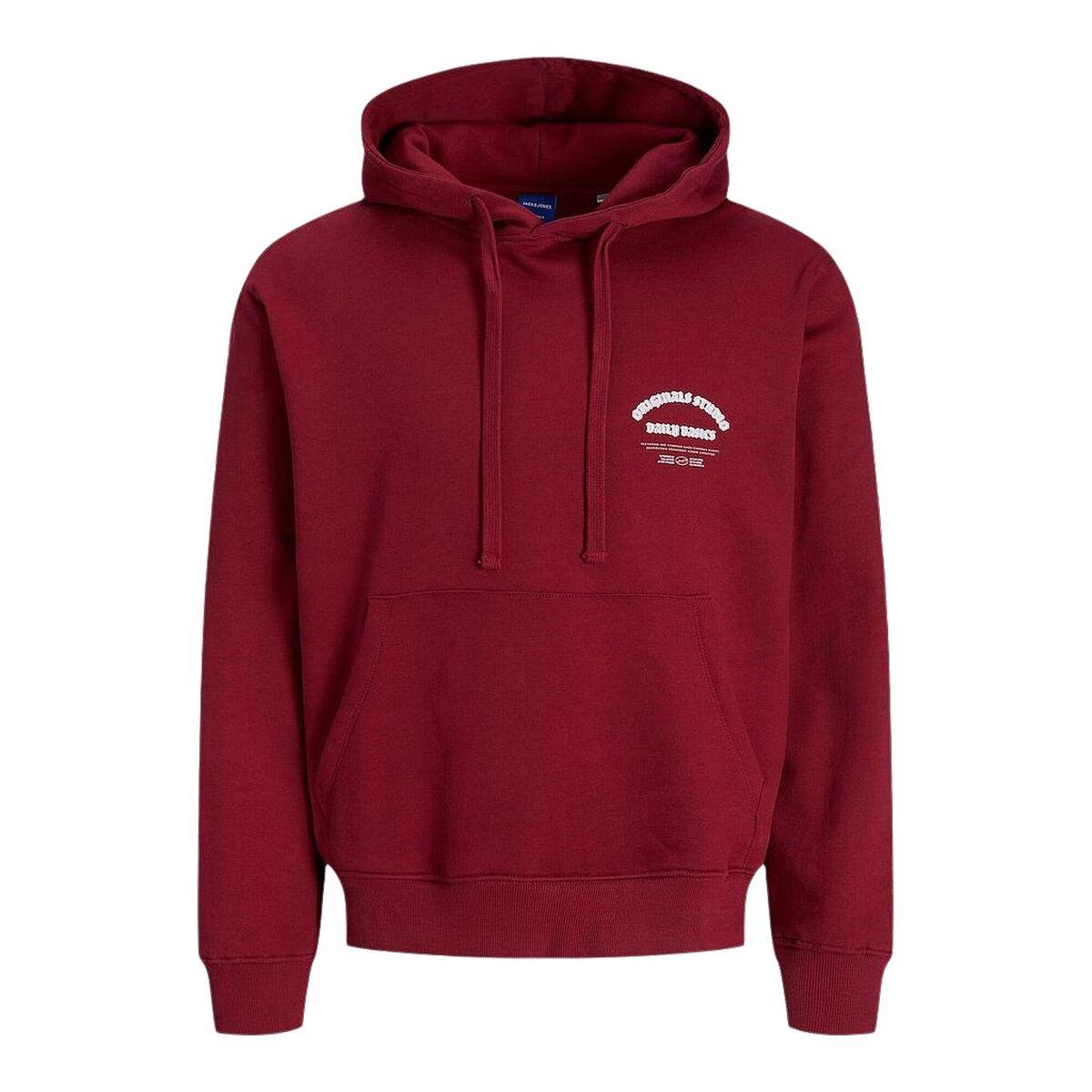 Sudadera con Capucha Hombre Jack & Jones JORMEADOWS SWEAT HOOD 12283868 Granate