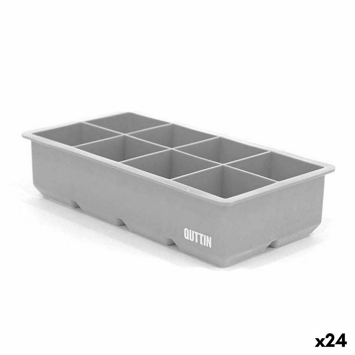 Molde para Cubitos de Hielo Quttin Silicona 21,3 x 11,3 x 5 cm (24 Unidades)