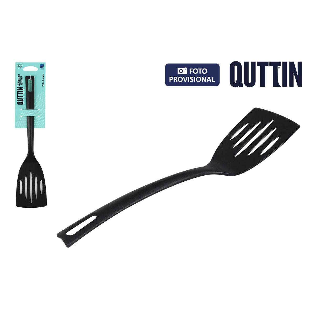 Espátula de Cocina Quttin Negro Nailon 30 x 7 x 3 cm (24 Unidades)