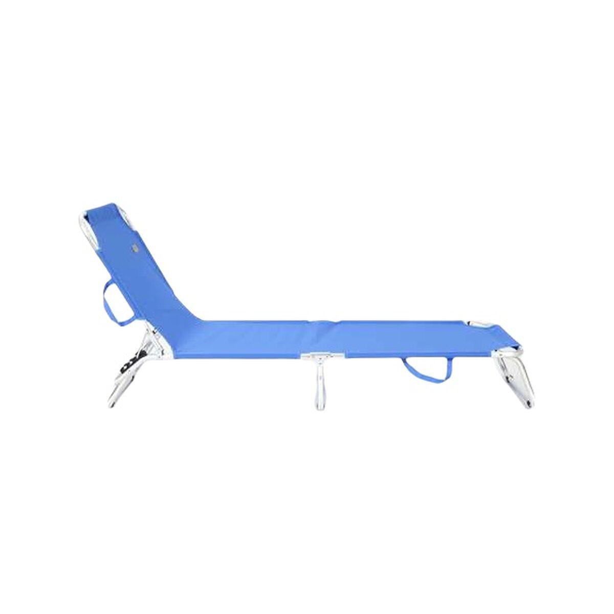 Tumbona de playa Ociotrends Azul 188 x 58 x 24 cm