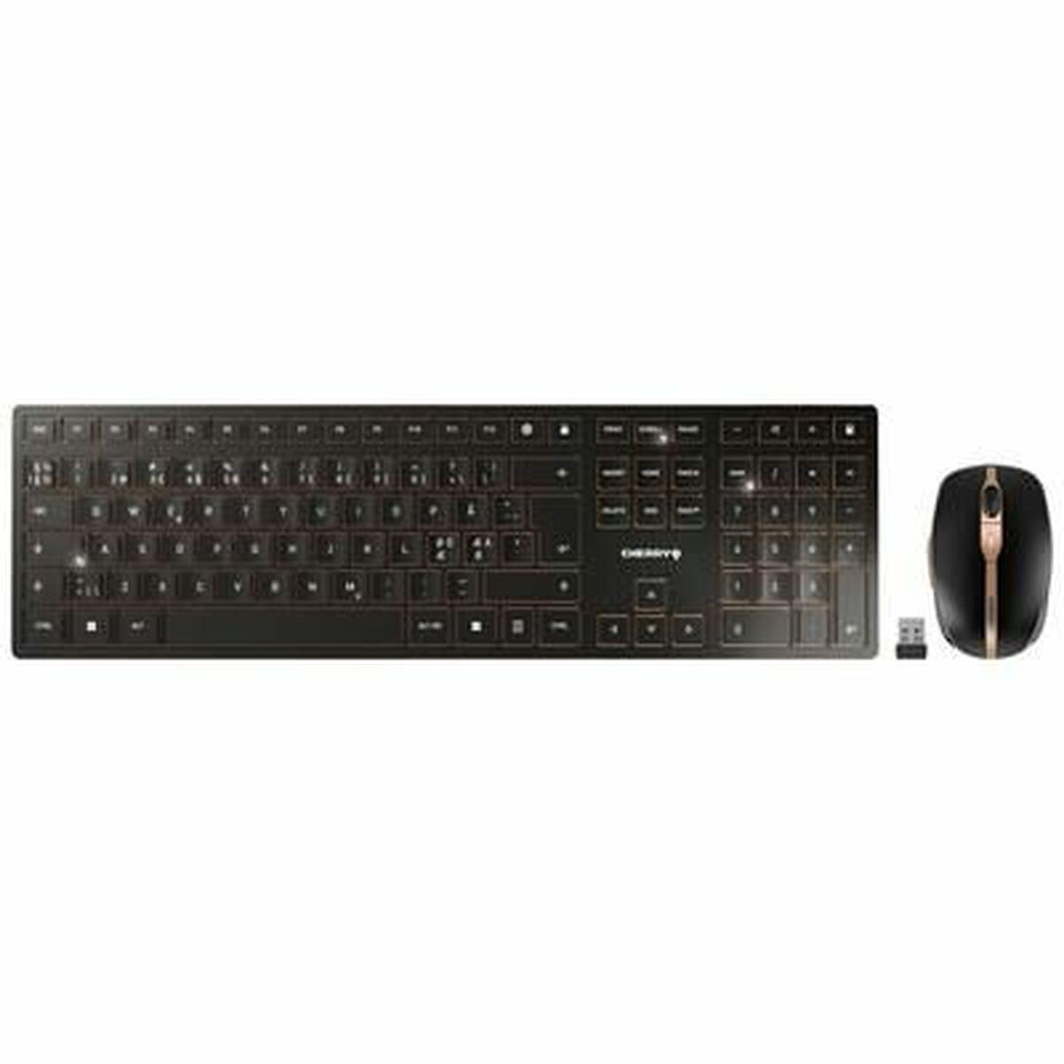 Teclado y Ratón Cherry JD-9100PN-2 Negro Qwerty Español