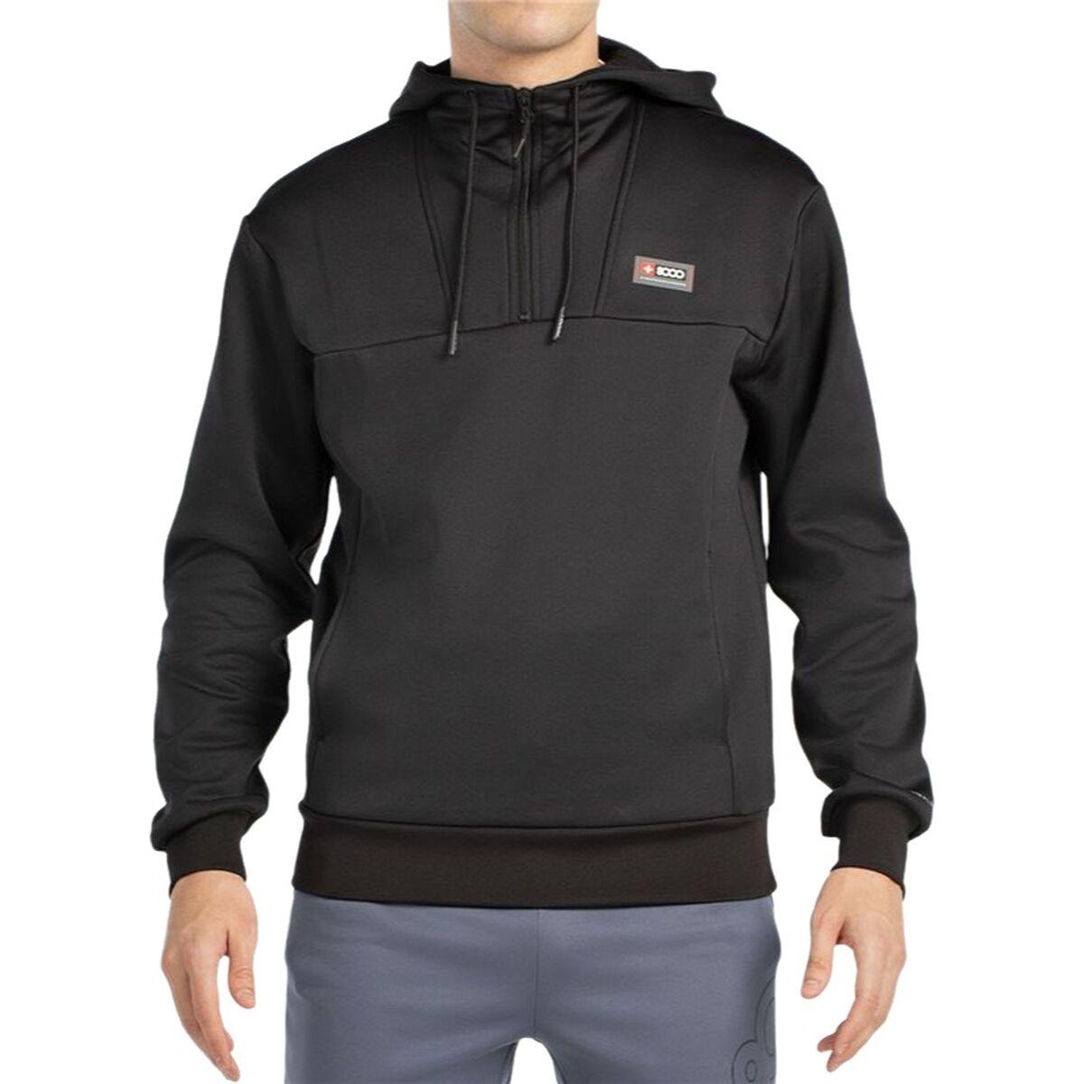 Sudadera con Capucha Hombre +8000 Esvein Negro