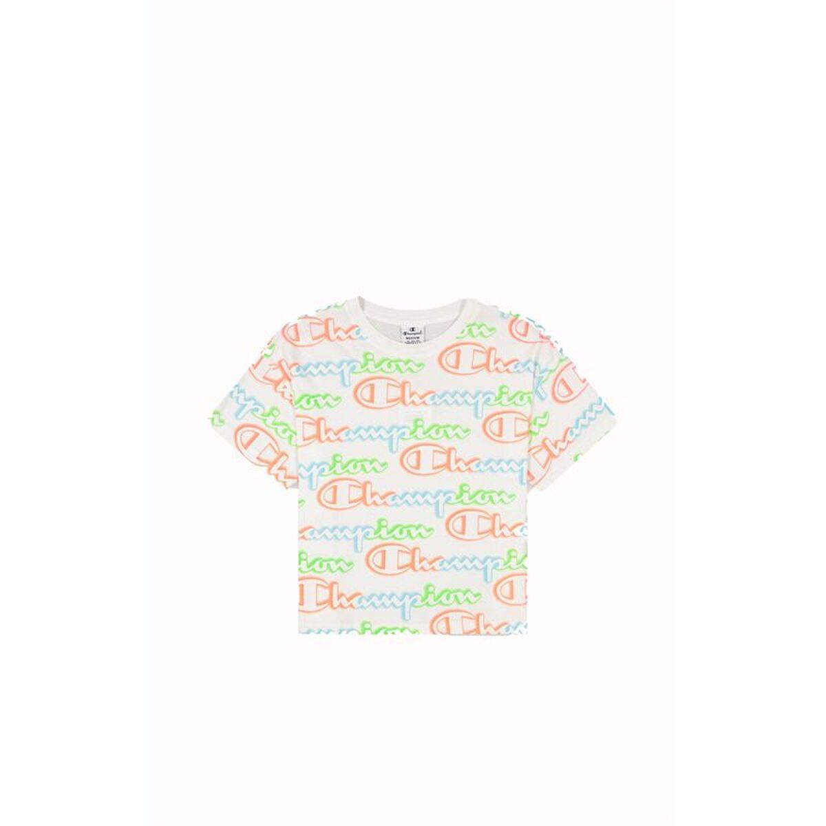 Camiseta de Manga Corta Mujer Champion Crewneck Croptop Blanco