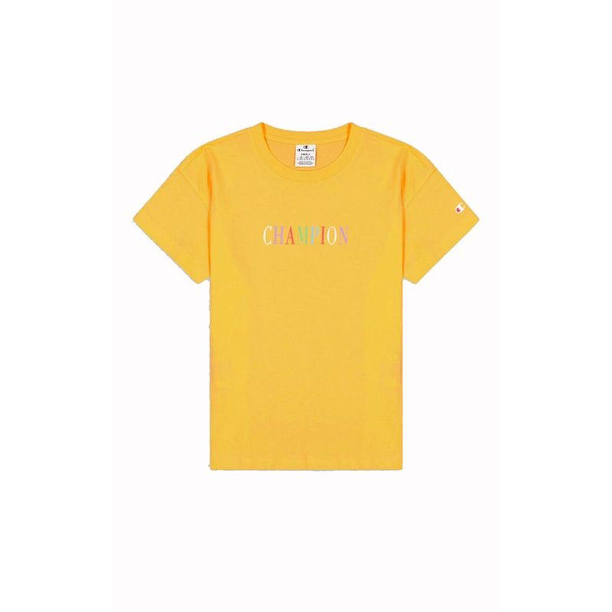 Camiseta de Manga Corta Mujer Champion Amarillo