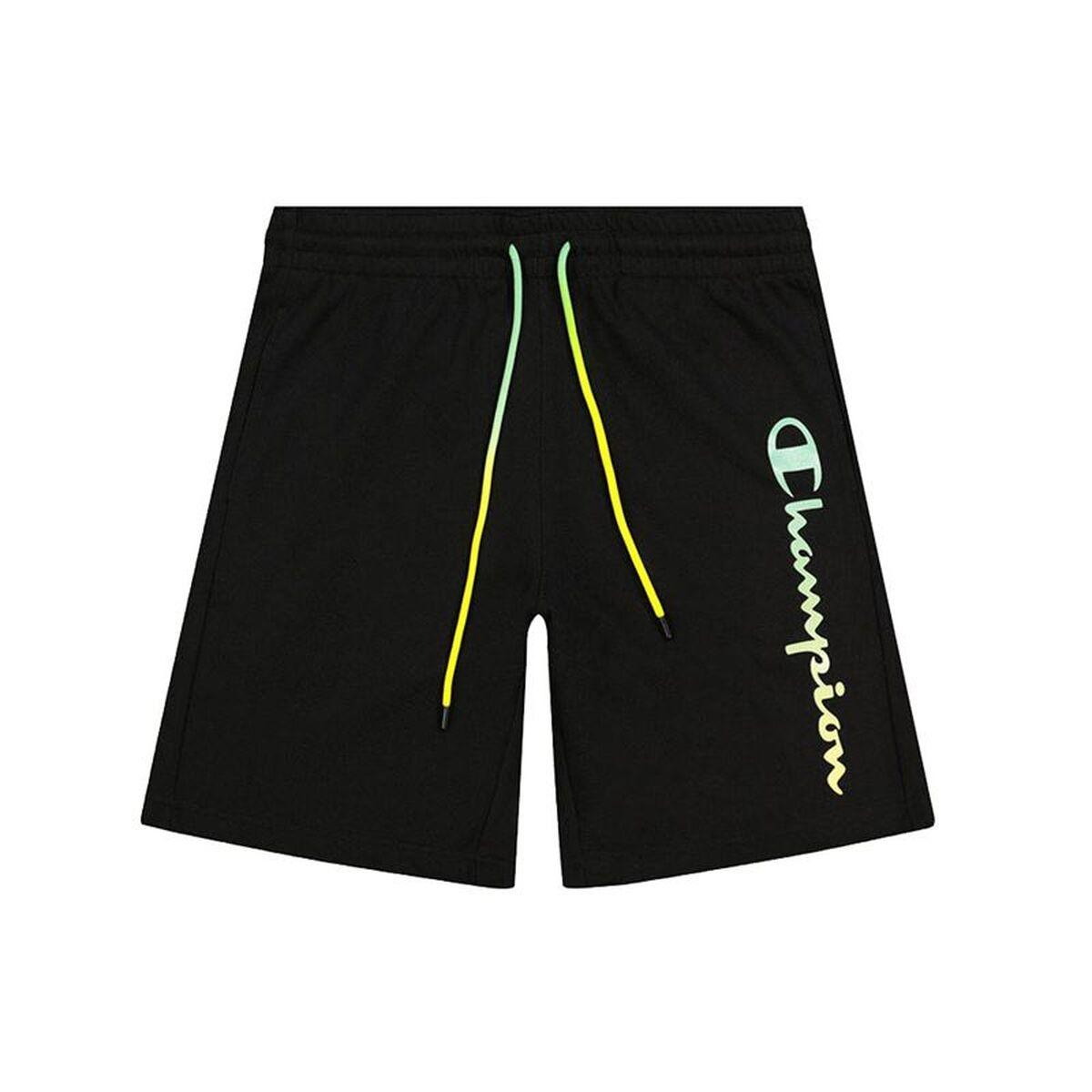 Pantalón Corto Deportivo Champion Bermuda Negro Hombre