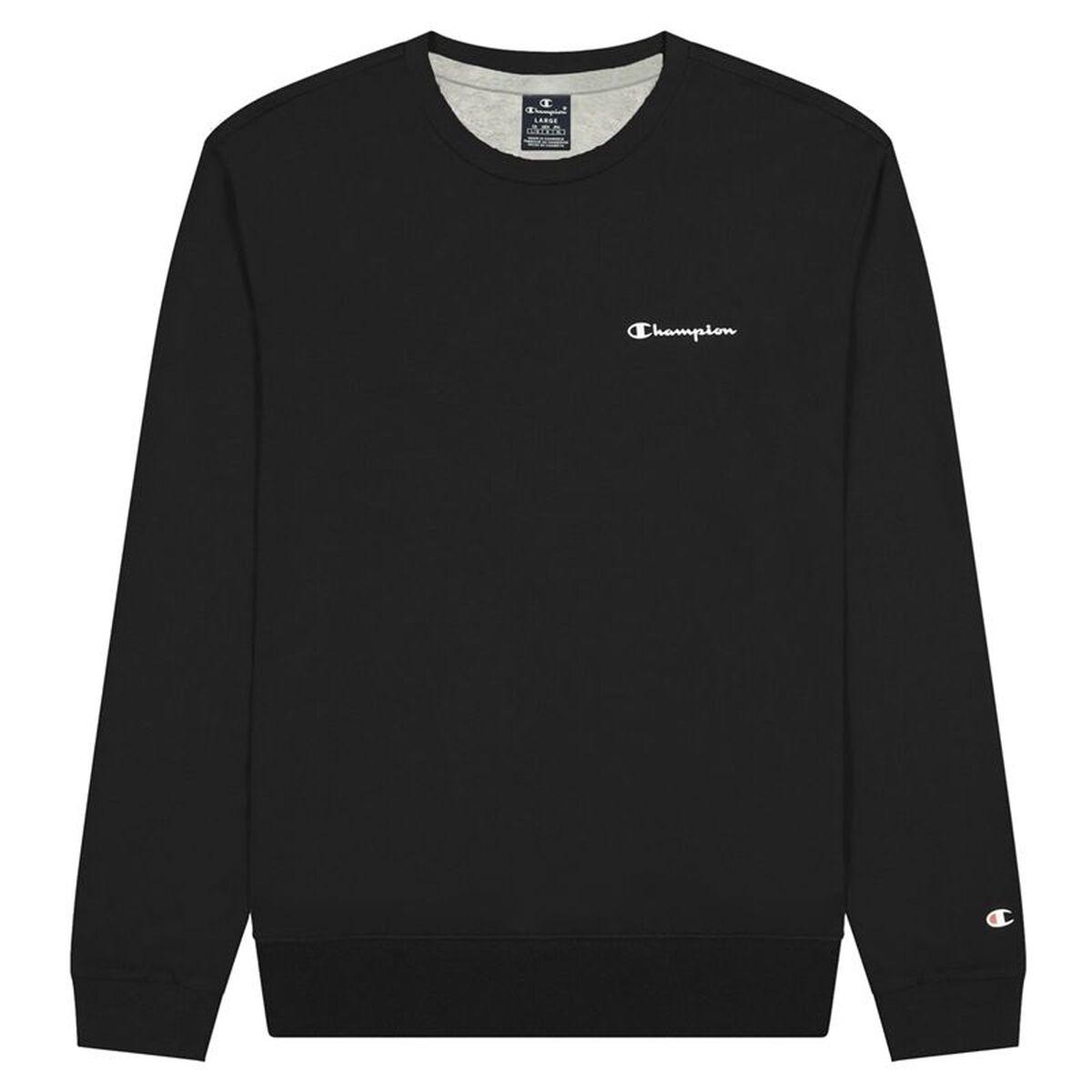 Sudadera sin Capucha Hombre Champion Spliced Script Logo Negro