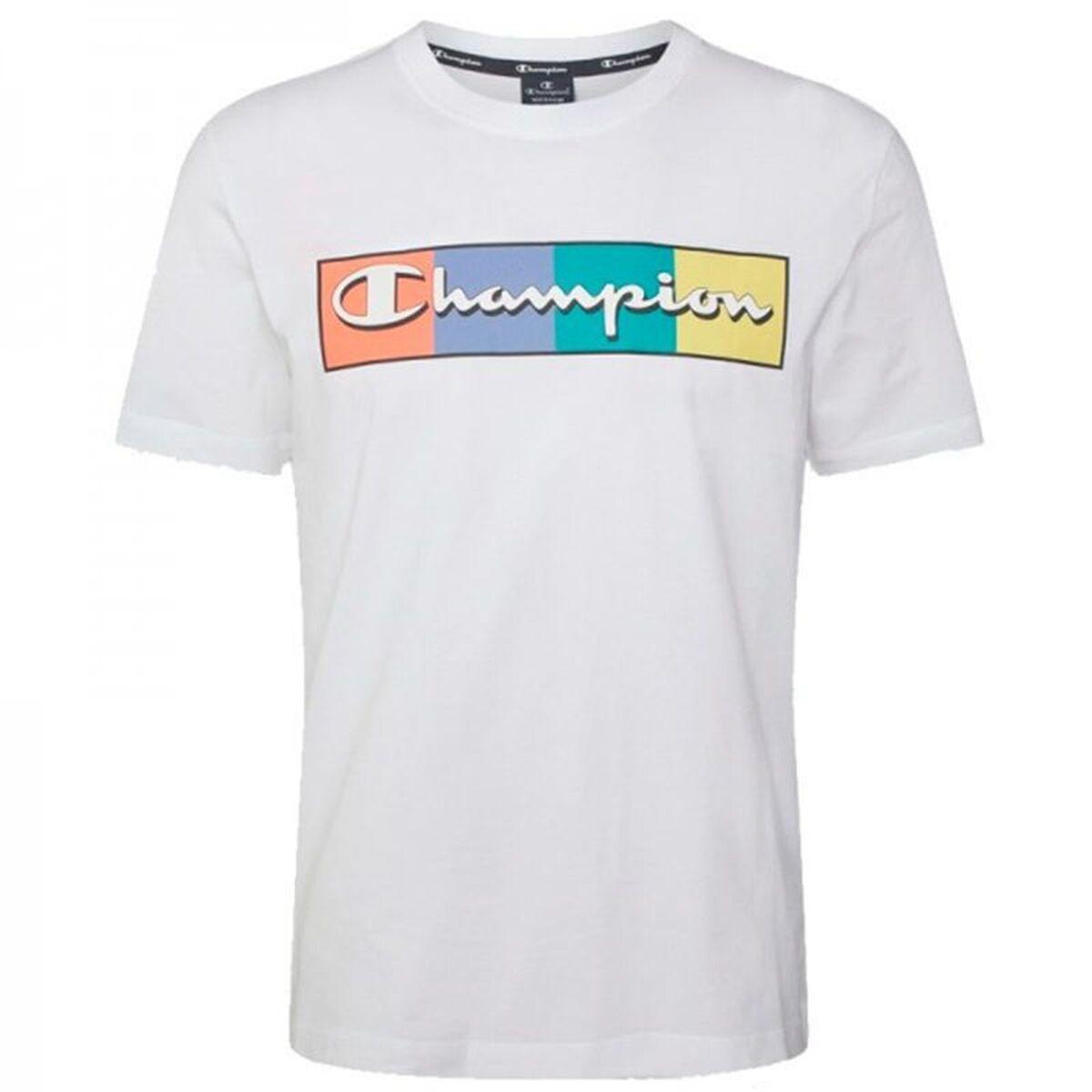 Camiseta de Manga Corta Hombre Champion Blanco