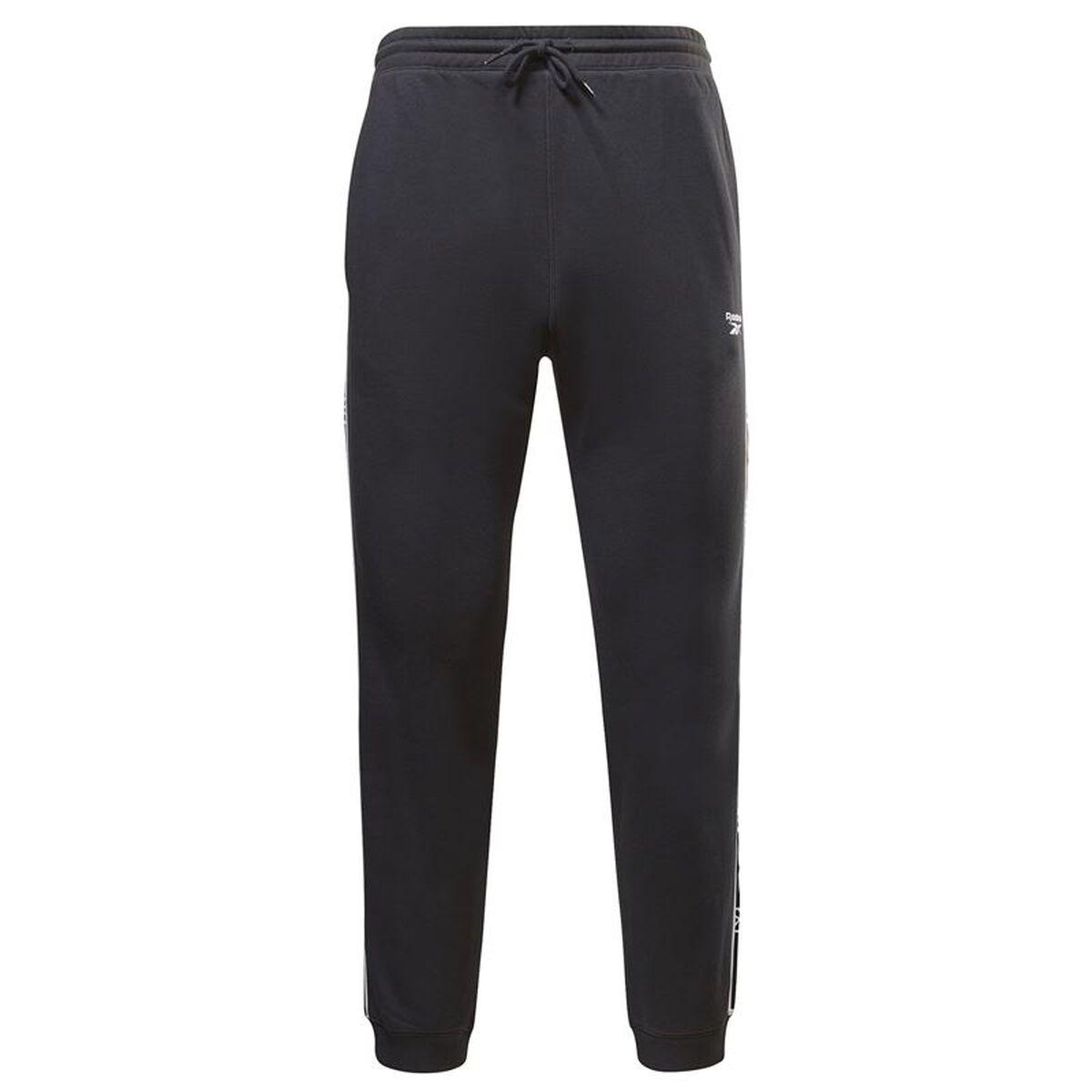 Pantalón Largo Deportivo Reebok Ri Tape Jogger Negro Hombre