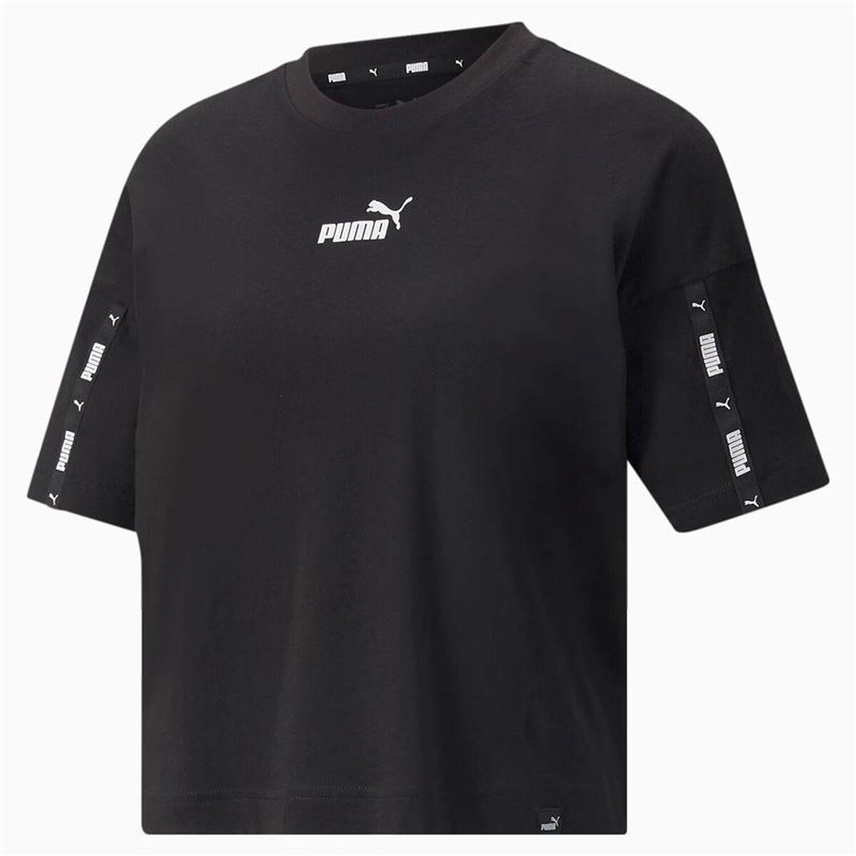 Camiseta de Manga Corta Mujer Puma Power Tape Crop W Negro