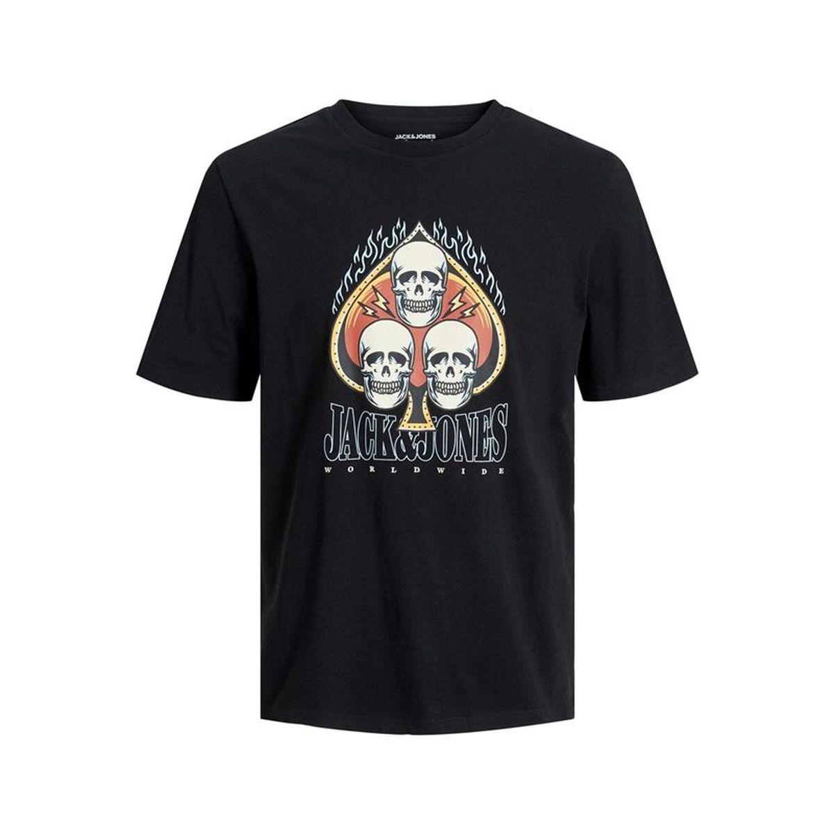 Camiseta de Manga Corta Infantil Jack & Jones 12253965-C-N10 Negro