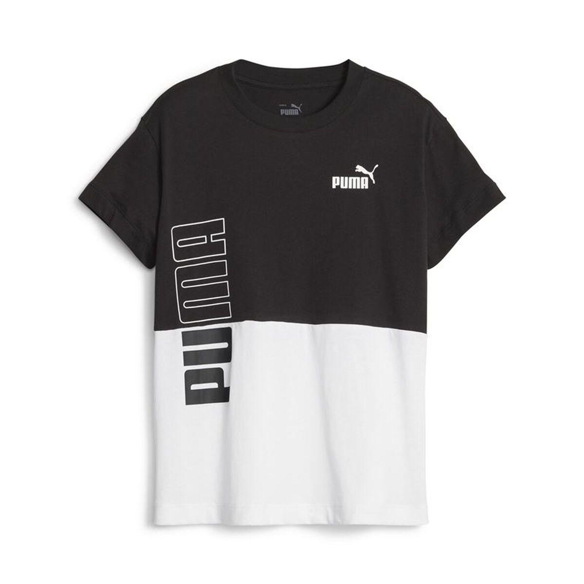Camiseta de Manga Corta Infantil Puma 676427 01 Negro (7-8 Años)
