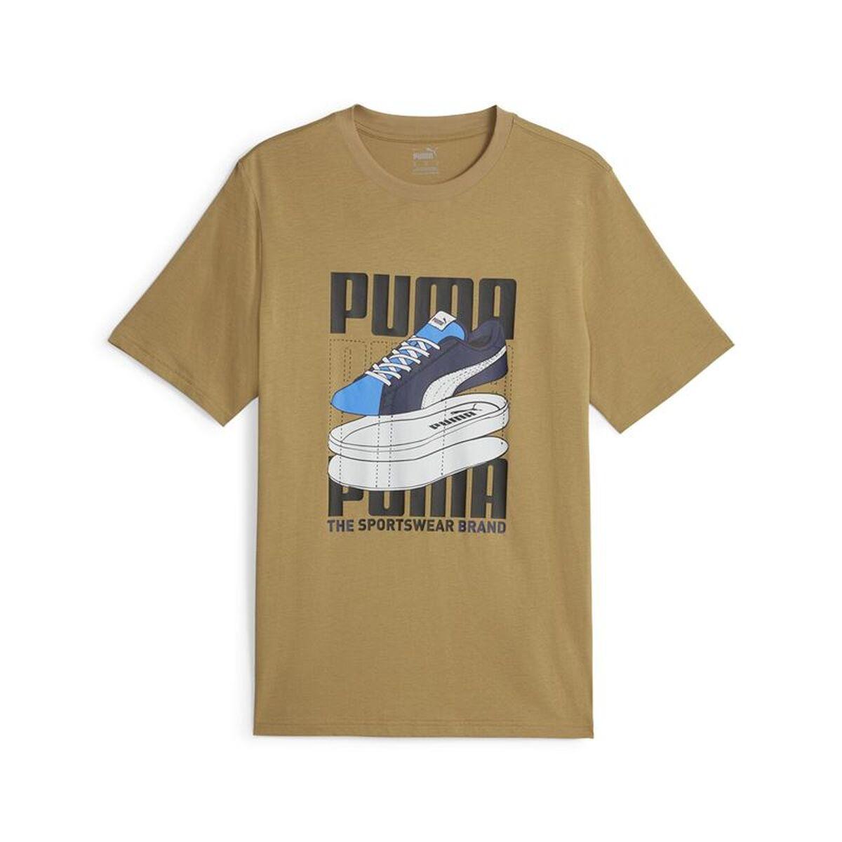 Camiseta de Manga Corta Hombre Puma Puma Graphics Sneaker Dorado