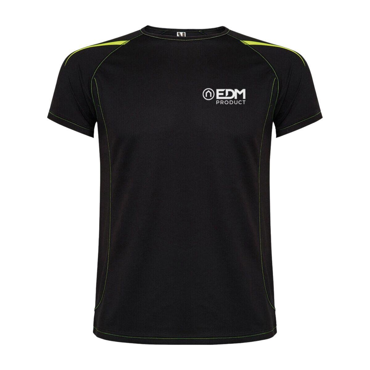 Camiseta de Manga Corta Hombre EDM Negro
