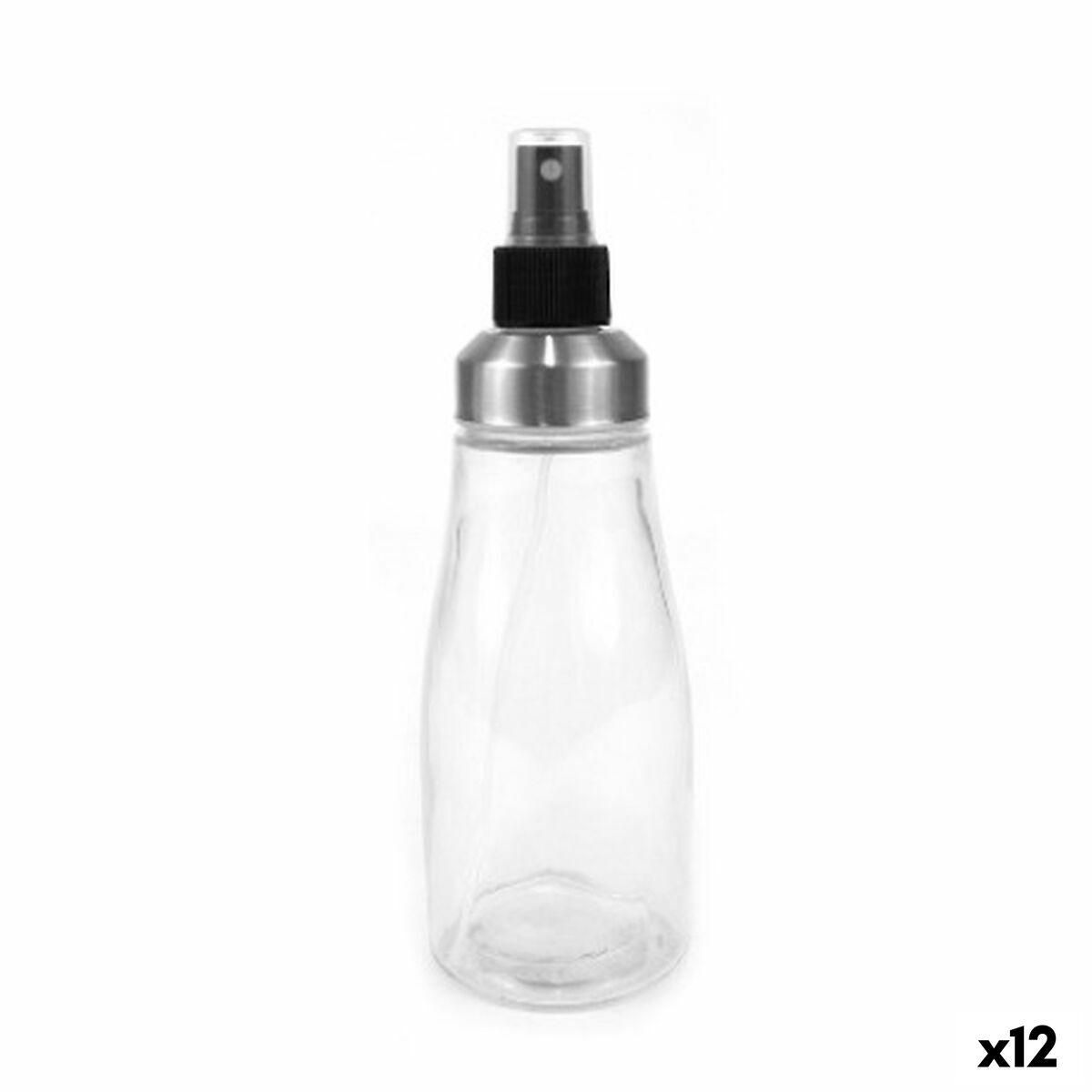 Aceitera Anna Transparente Plateado Vidrio 330 ml (12 Unidades)