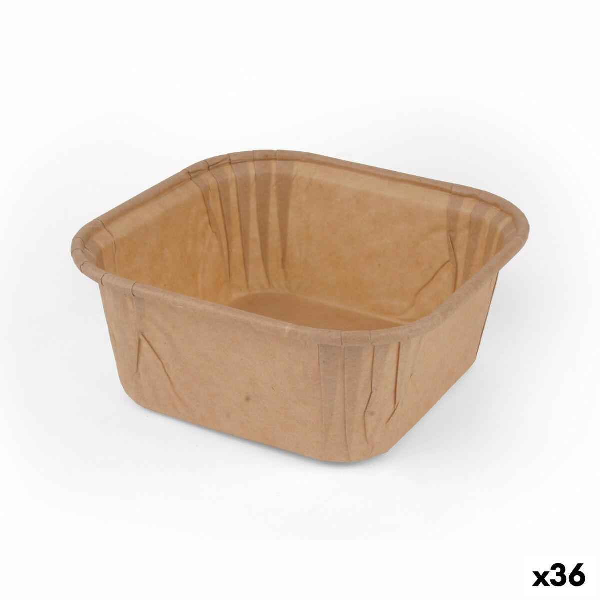 Set de Moldes de Repostería Algon Papel 6,5 x 6,5 x 3,5 cm 25 Piezas (36 Unidades)