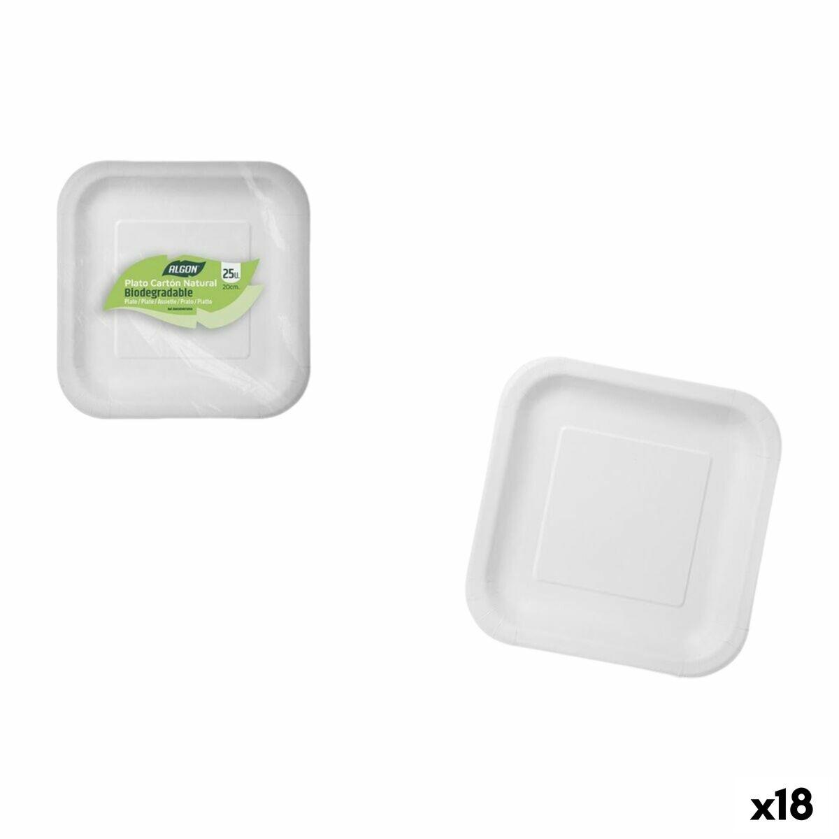 Set de Platos Algon 20 cm 25 Piezas (18 Unidades)