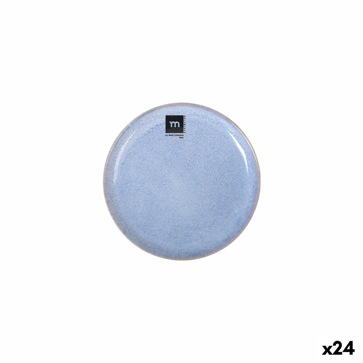 Plato Llano La Mediterránea Macarella blue Ø 16 cm (24 Unidades)