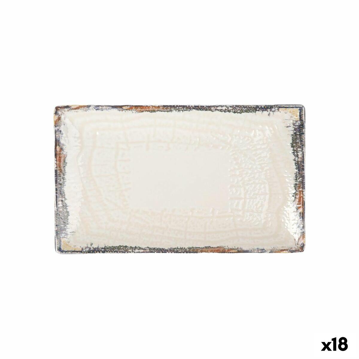 Fuente de Cocina La Mediterránea Albus Rectangular 25,3 x 15 x 2 cm (18 Unidades)