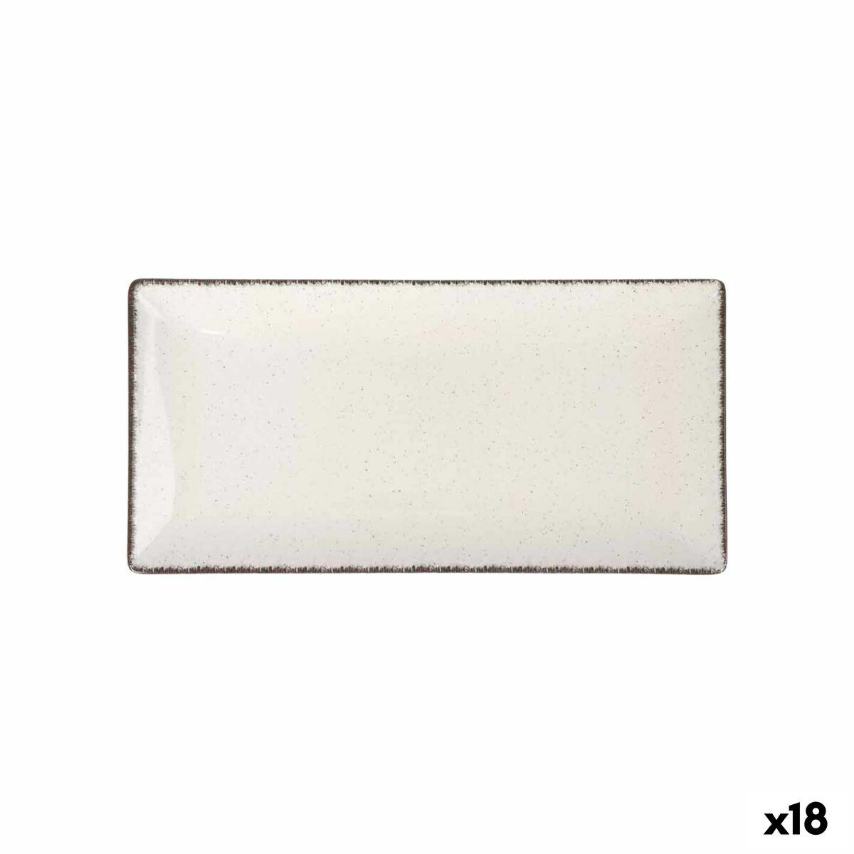 Fuente de Cocina La Mediterránea Anllo Rectangular 30 x 15 x 2 cm (18 Unidades)