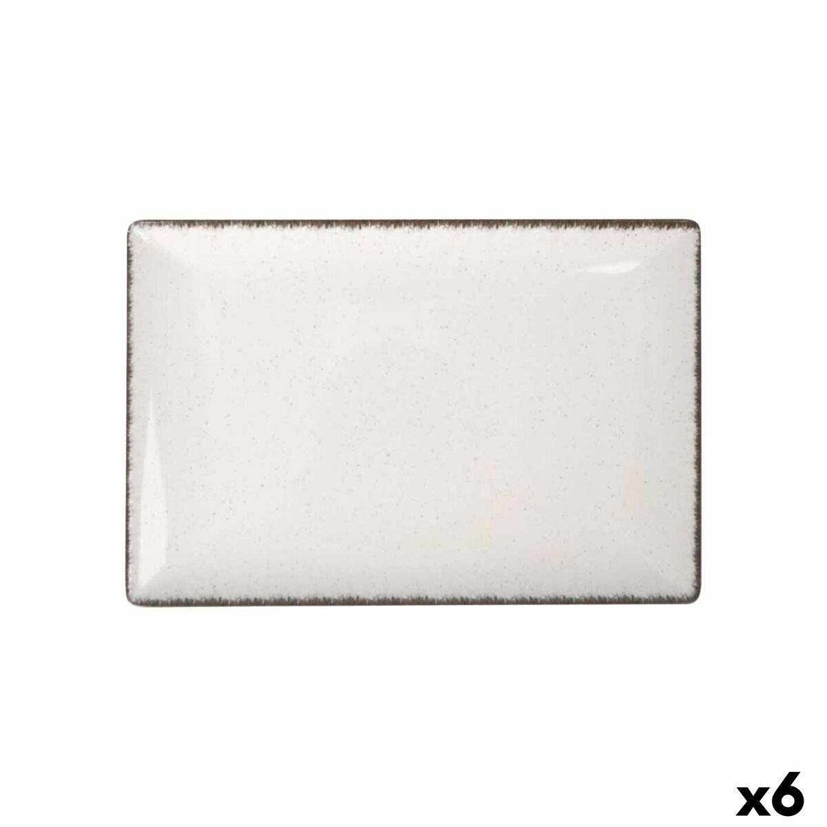 Fuente de Cocina La Mediterránea Anllo Rectangular 30 x 20 x 2,5 cm (6 Unidades)