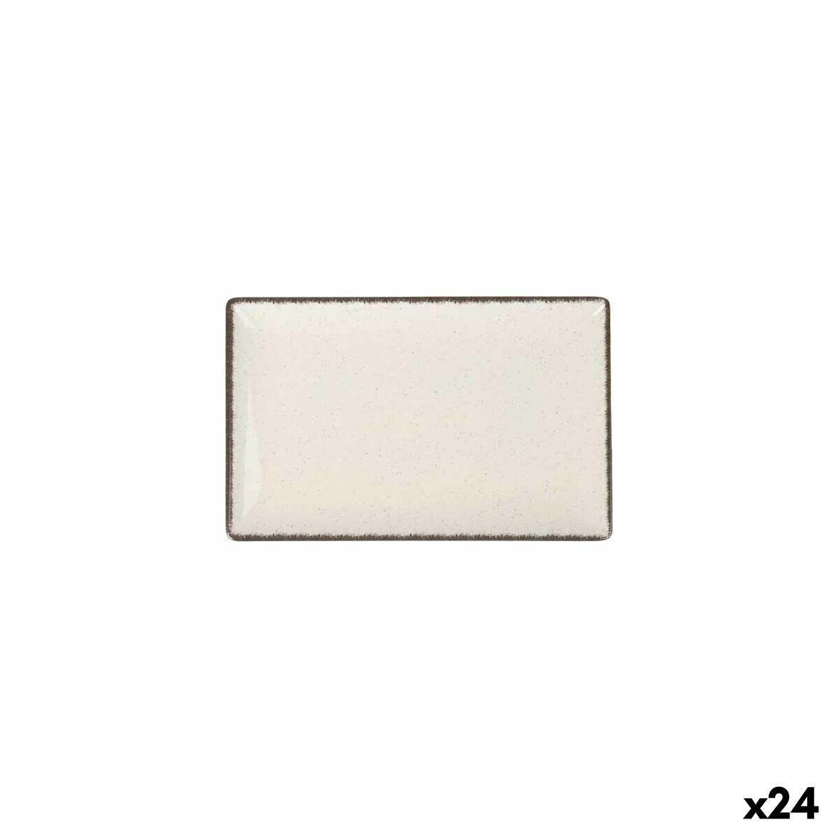 Fuente de Cocina La Mediterránea Anllo Rectangular 20 x 13 x 2 cm (24 Unidades)