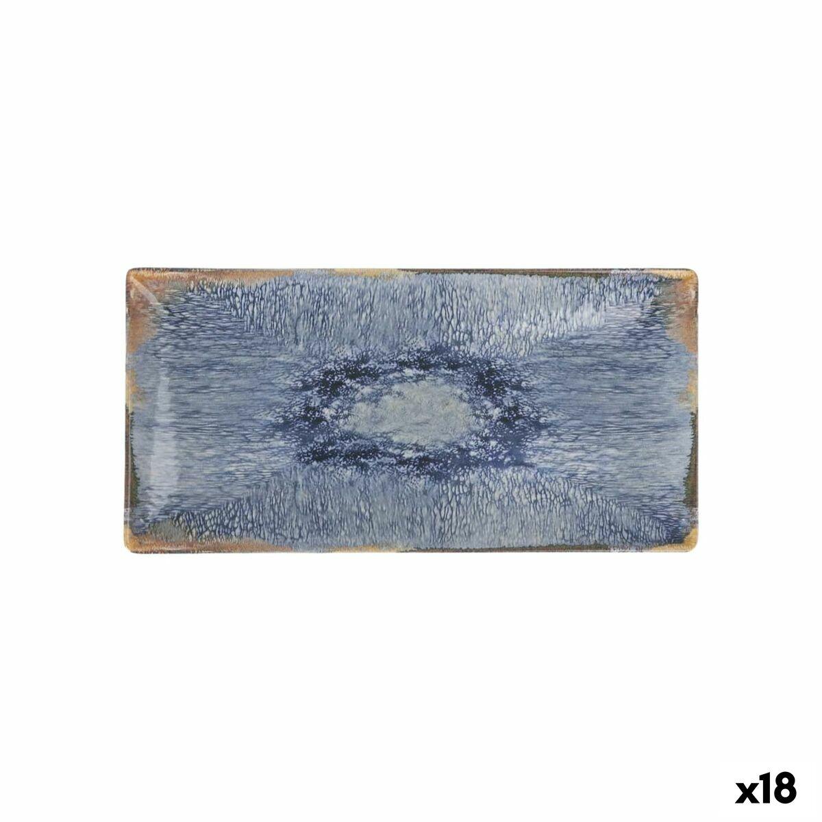 Fuente de Cocina La Mediterránea Aelia Rectangular 30 x 15 x 2 cm (18 Unidades)