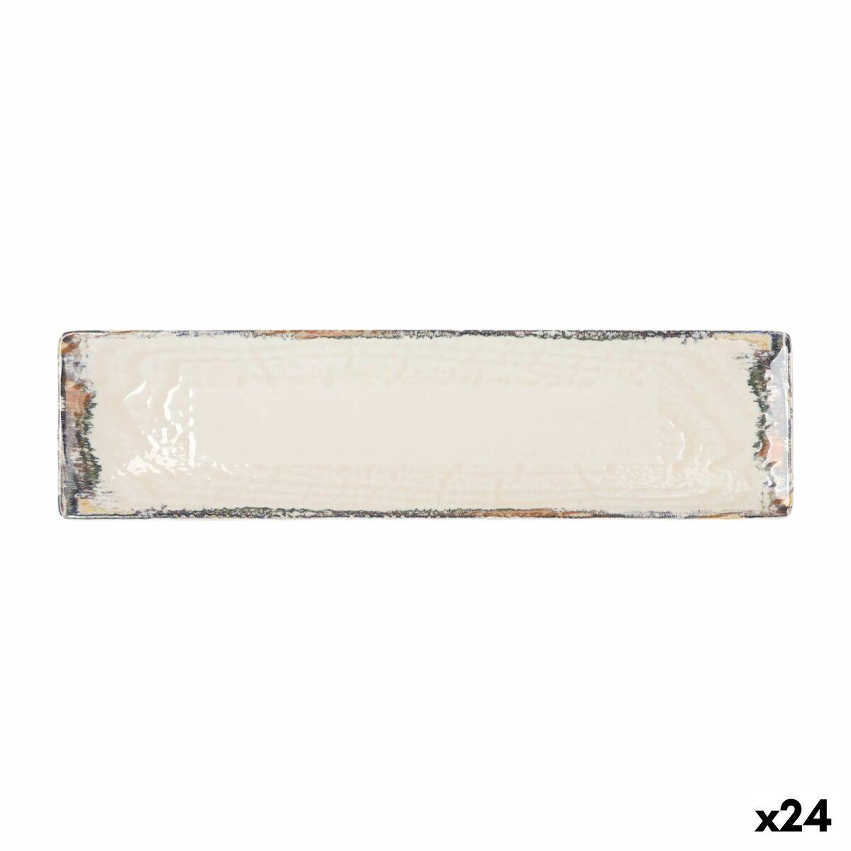 Fuente de Cocina La Mediterránea Albus Rectangular 30 x 8 x 2 cm (24 Unidades)