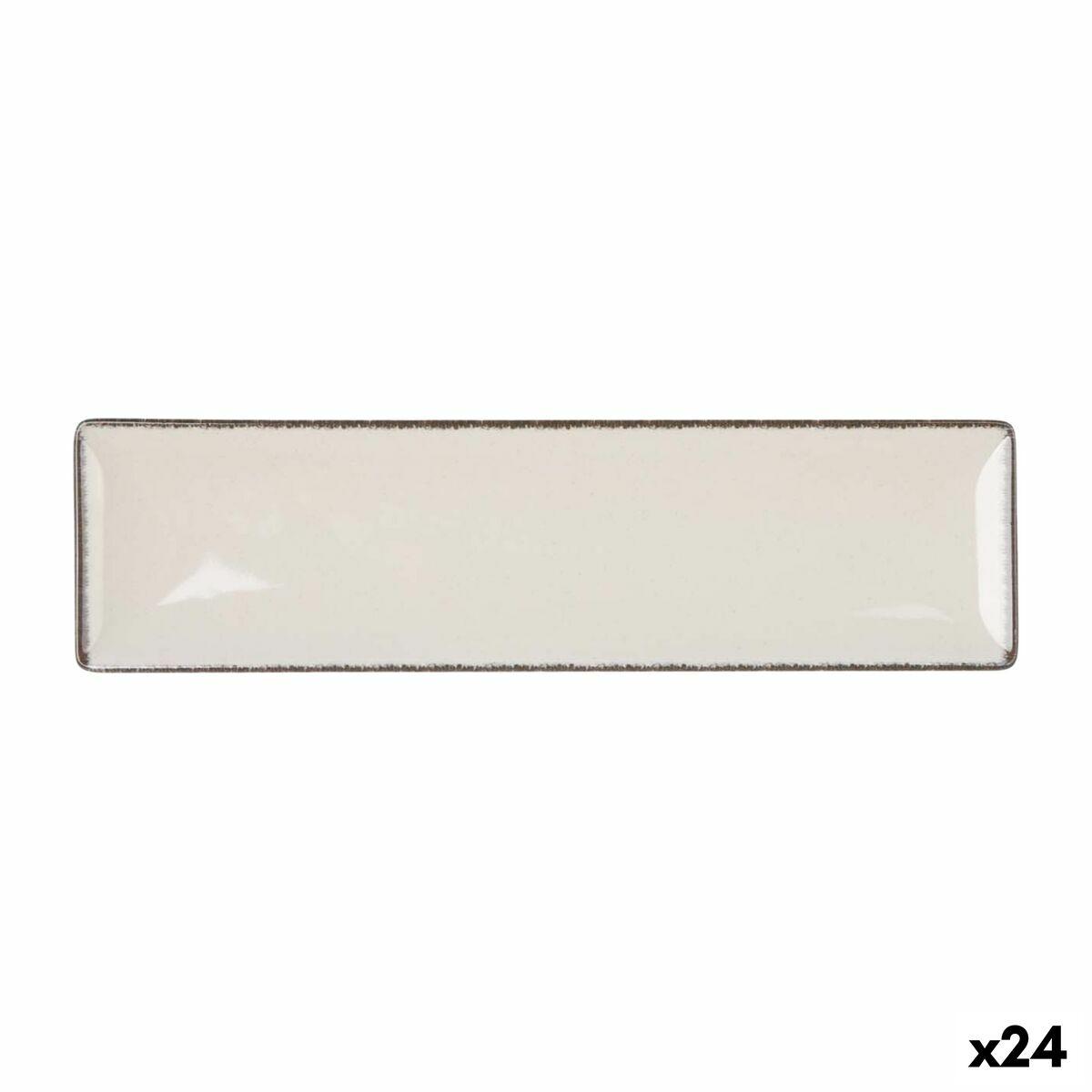 Fuente de Cocina La Mediterránea Anllo Rectangular 30 x 8 x 2 cm (24 Unidades)