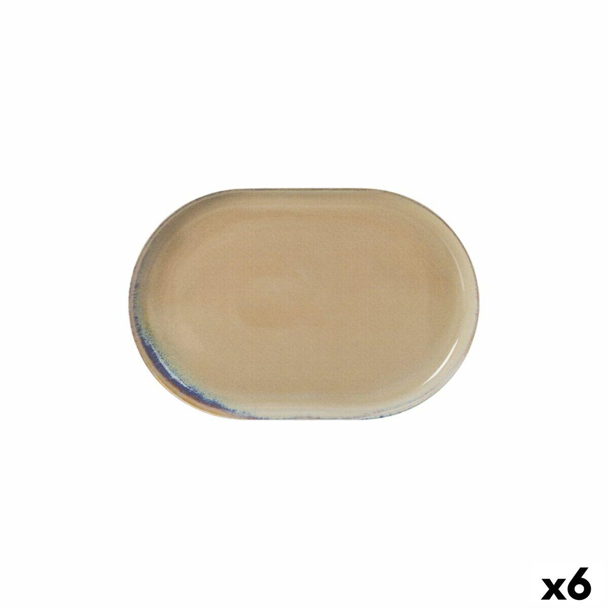 Fuente de Cocina La Mediterránea Cies Ovalado 25 x 15 x 2,2 cm (6 Unidades)