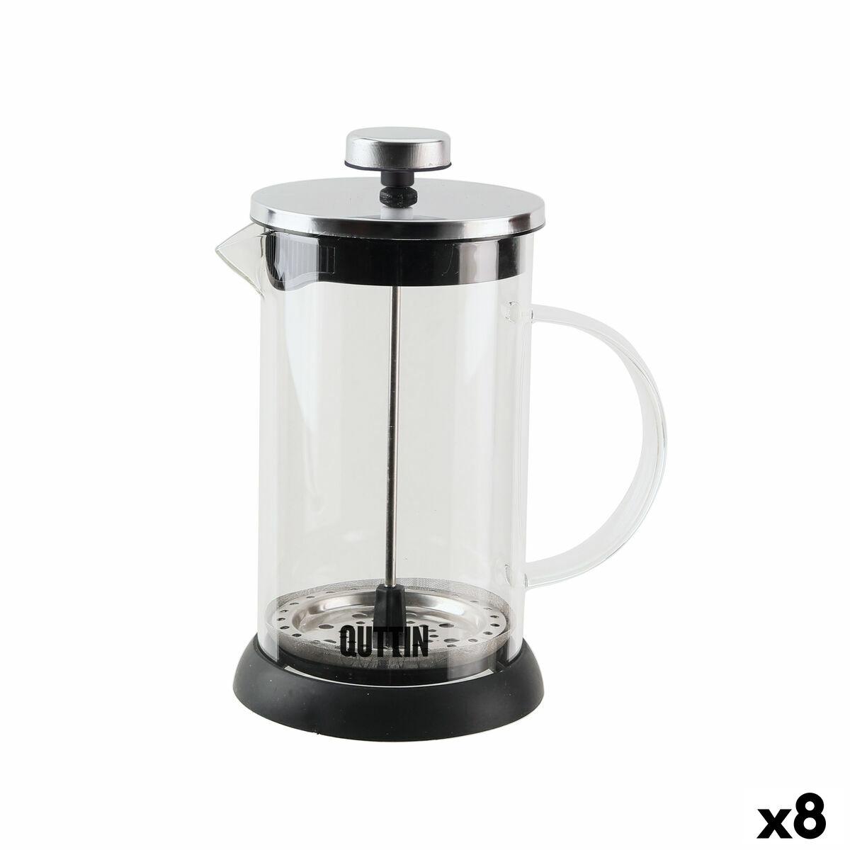 Jarra con Filtro para Infusiones Quttin Vidrio de Borosilicato 0,6 L (8 Unidades)