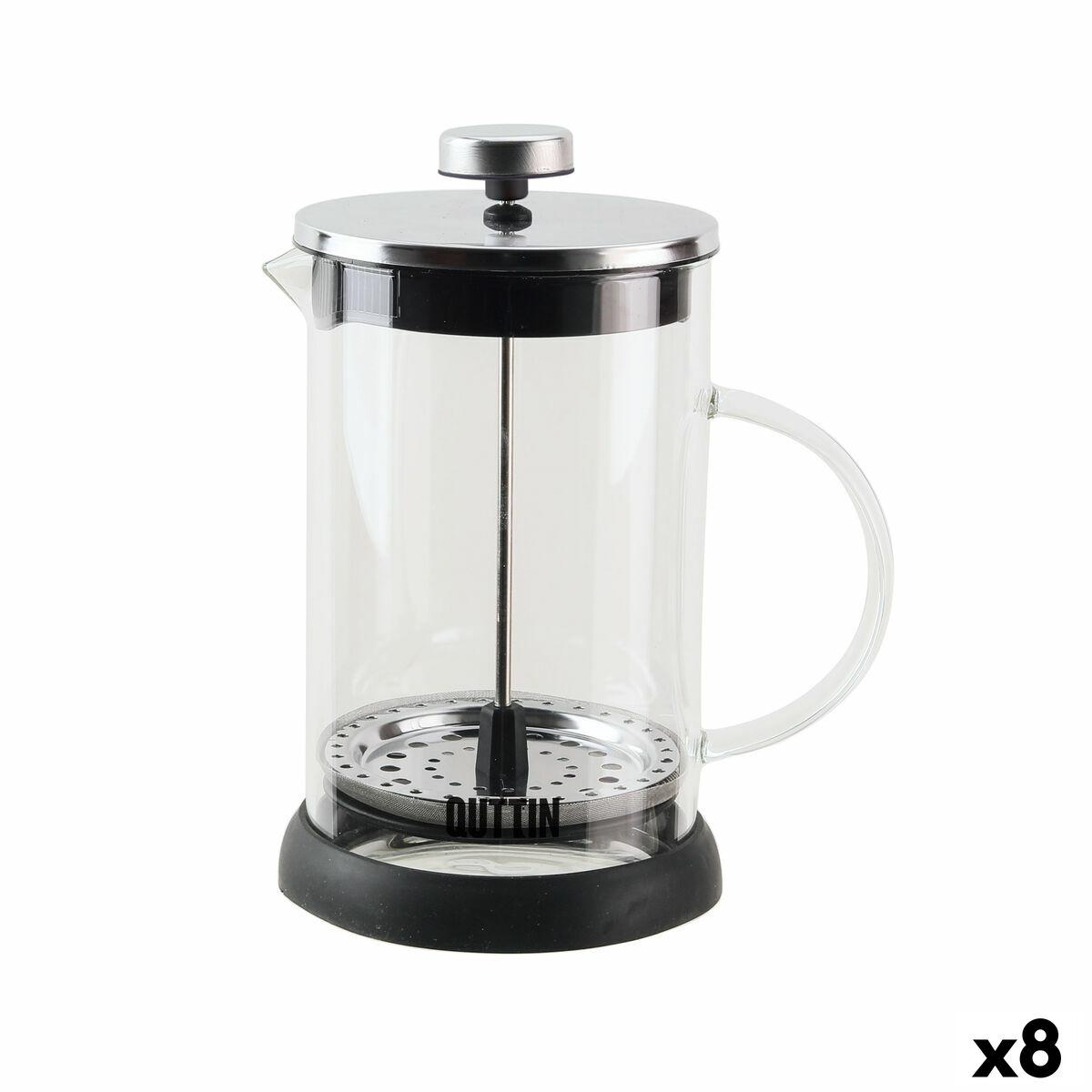 Jarra con Filtro para Infusiones Quttin Vidrio de Borosilicato 800 ml 16 x 11 x 18 cm (8 Unidades)