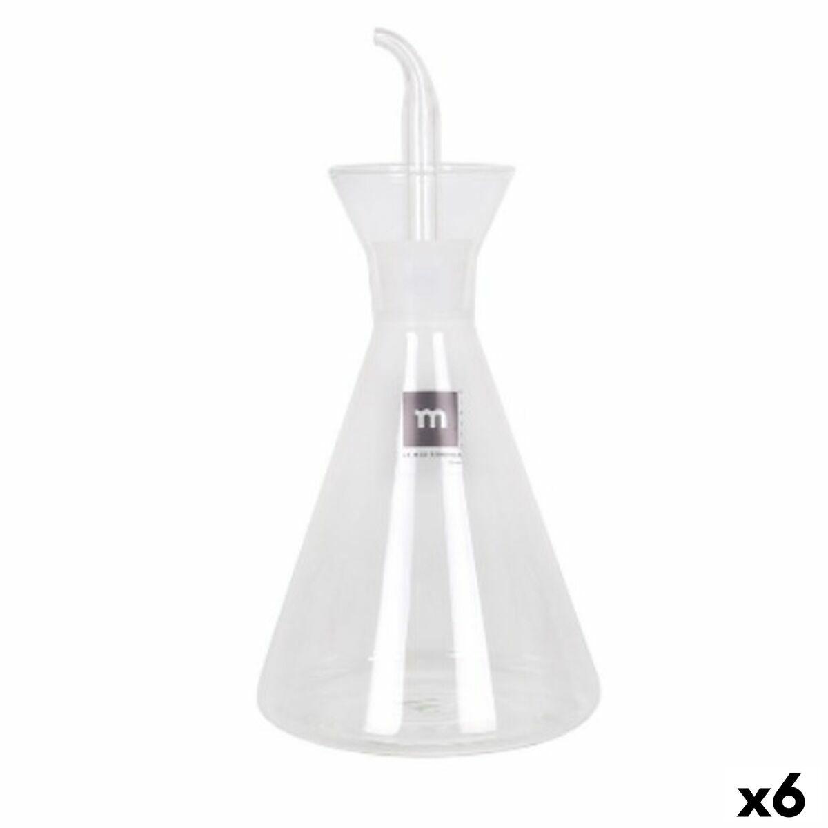Aceitera La Mediterránea Iraia Transparente Vidrio de Borosilicato 500 ml (6 Unidades)