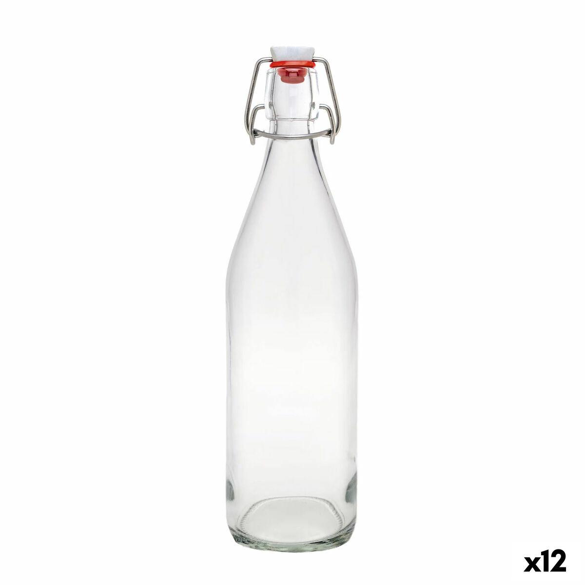 Botella de Cristal La Mediterránea Vidrio 1 L (12 Unidades)