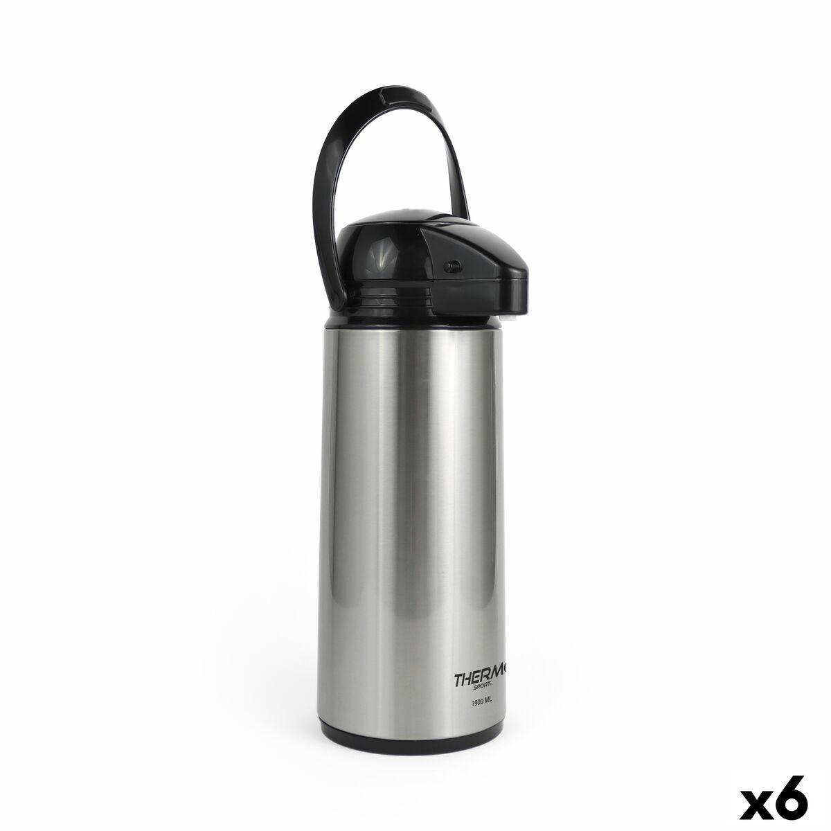 Jarra Termo ThermoSport Plateado 1,9 L (6 Unidades)