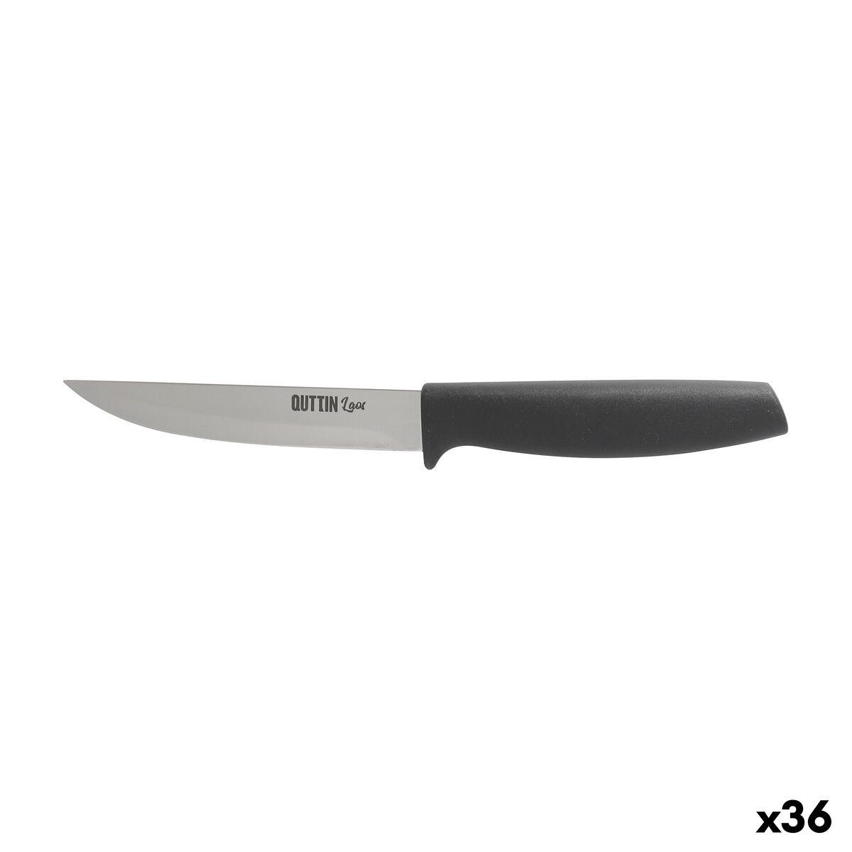 Cuchillo de Cocina Quttin Laos Negro Plateado 11 cm 20 x 2 x 2 cm Multiusos (36 Unidades)