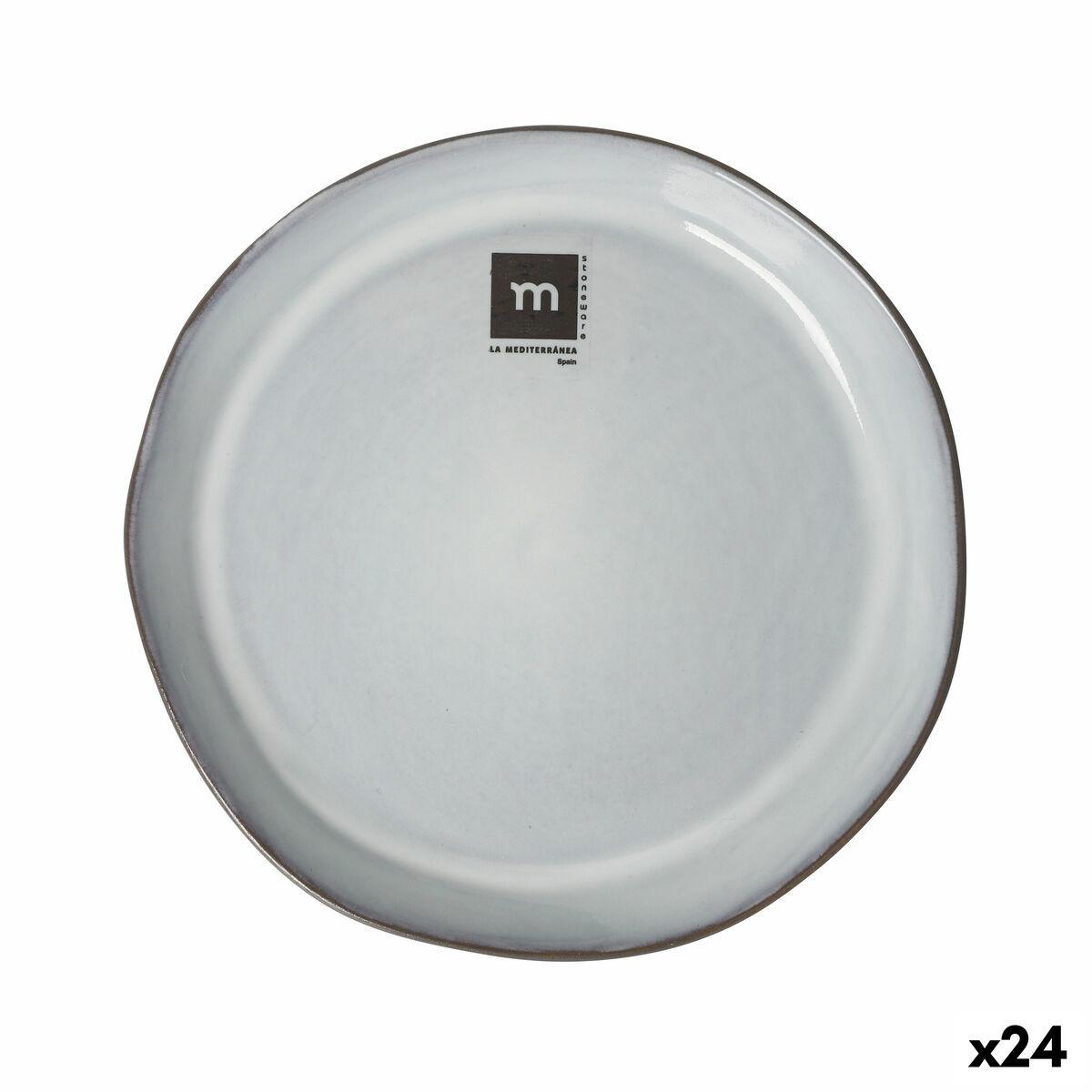 Plato Llano La Mediterránea Black clay
