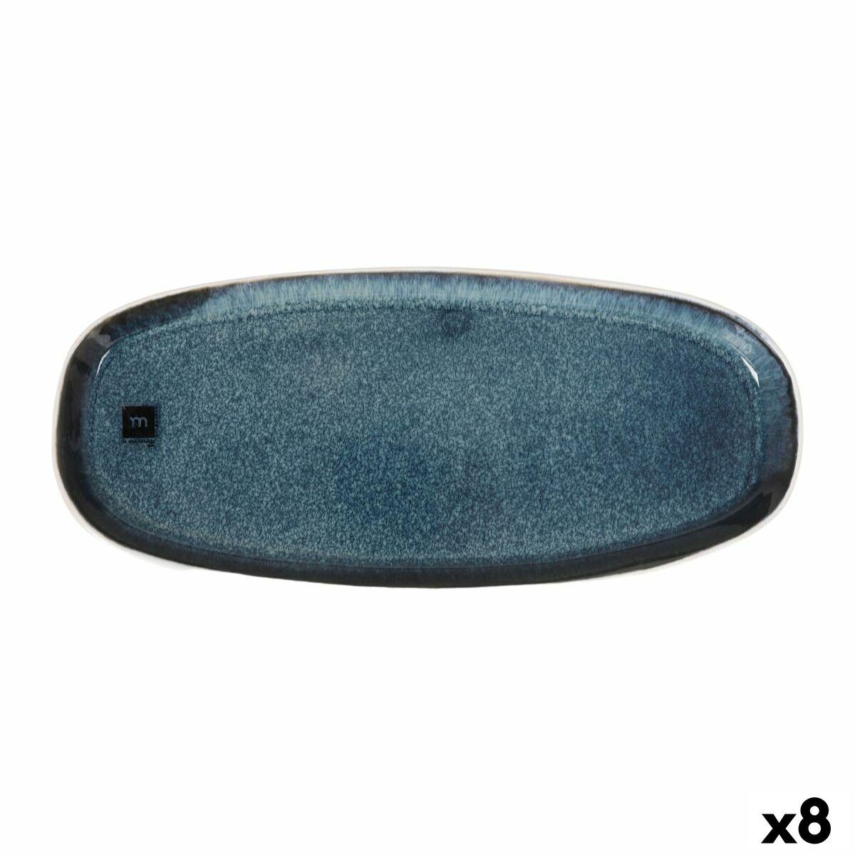 Fuente de Cocina La Mediterránea Savina Ovalado Ø 33 x 14,6 x 2,5 cm (8 Unidades)
