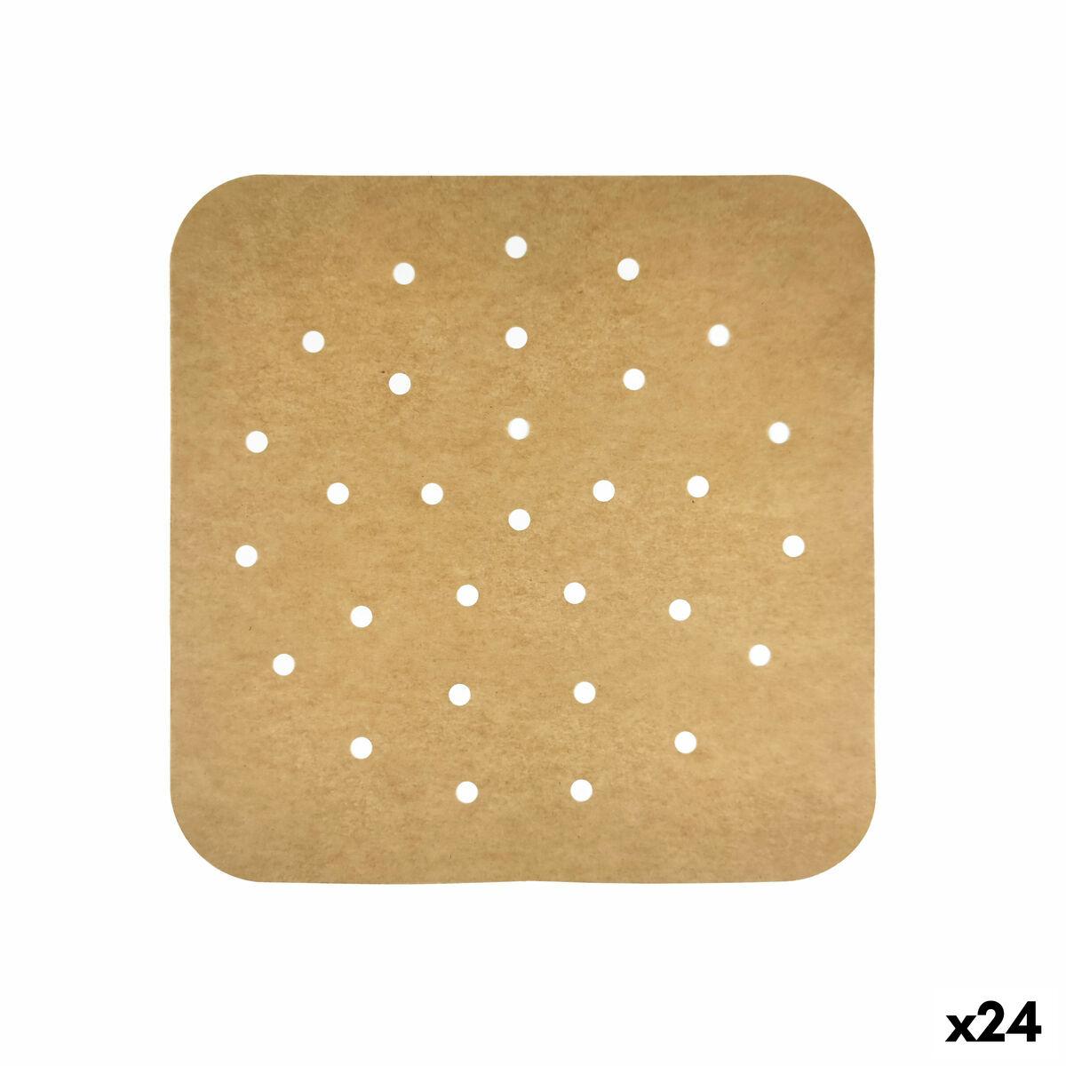 Papel para freidora de aire Inde 23 cm (24 Unidades)