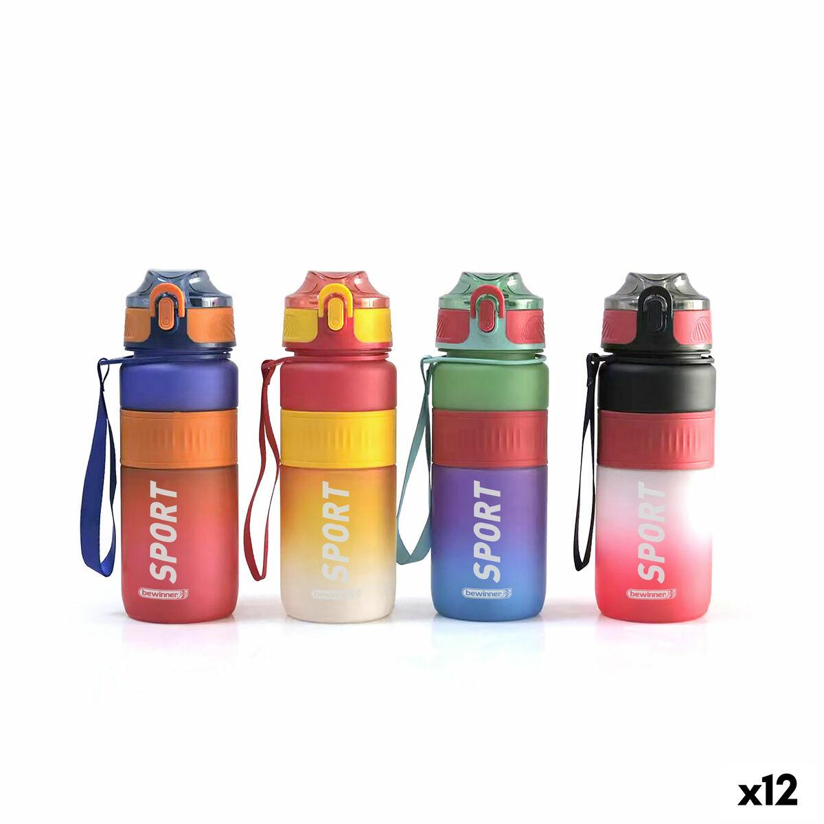 Botella de Agua Bewinner Multicolor 0,75 L 7,6 x 27,5 cm (12 Unidades)