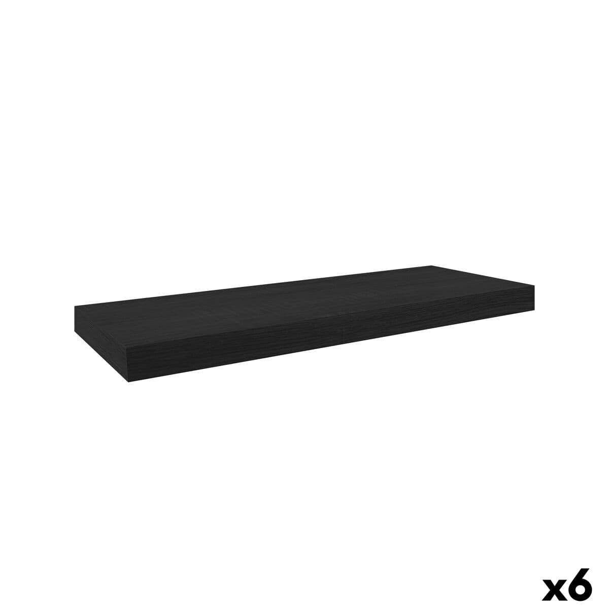 Estante MobleKit Negro Madera 60 x 23,5 x 3,8 cm (6 Unidades)