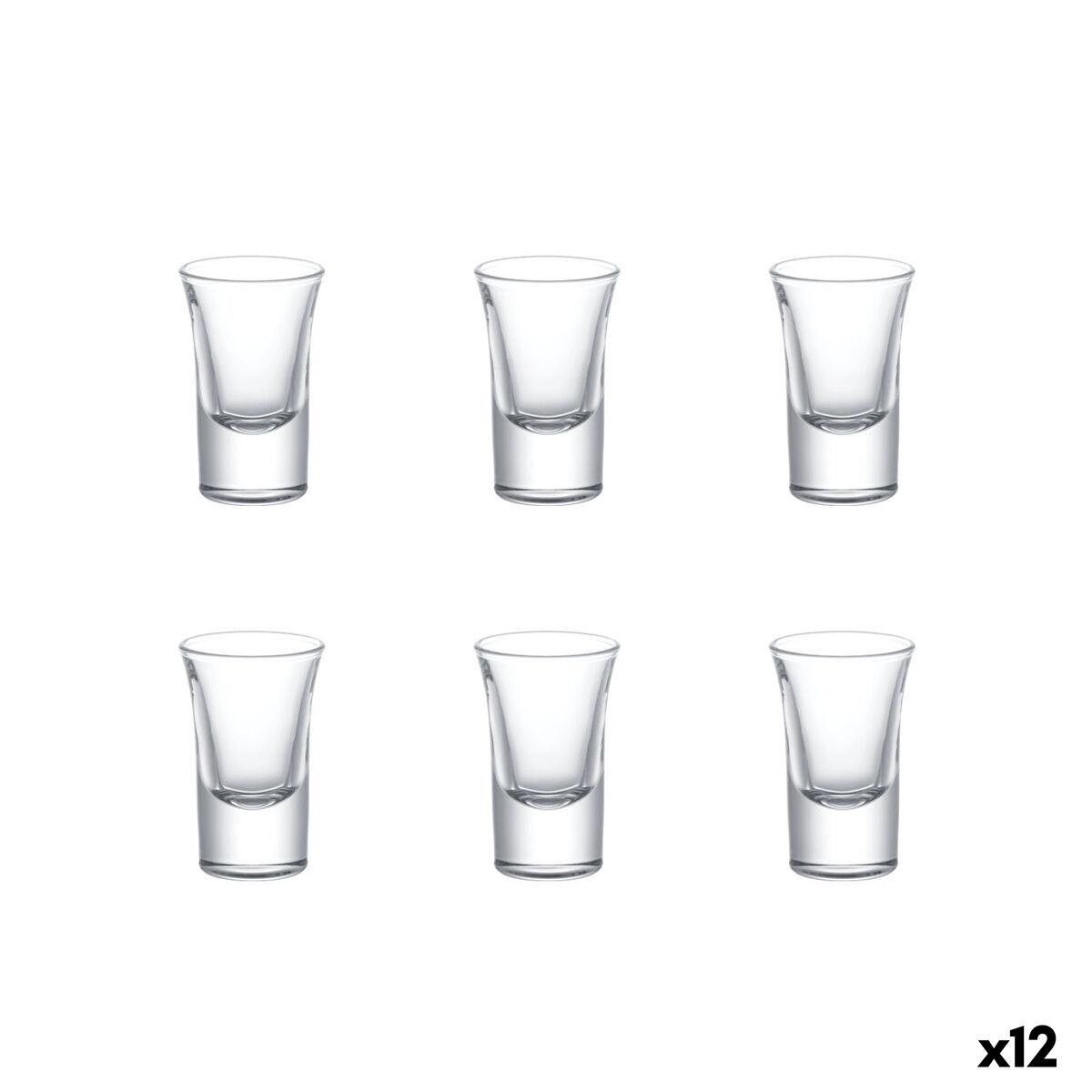 Set de Vasos de Chupito La Mediterránea Diva Transparente Vidrio 30 ml 6 Piezas (12 Unidades)