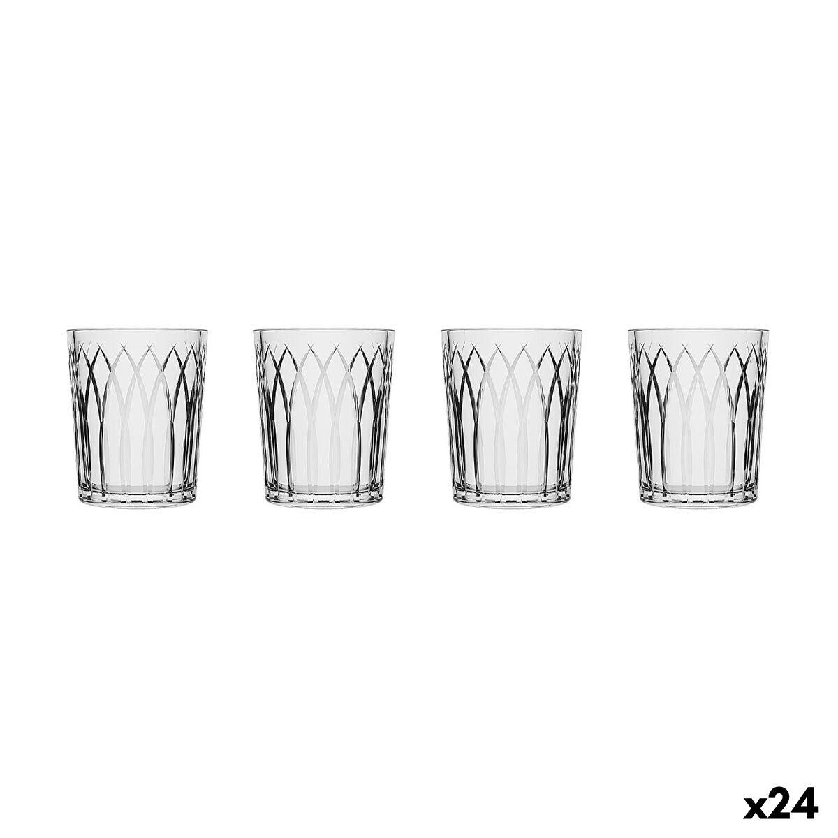 Set de Vasos de Chupito La Mediterránea Phasai seu Transparente Vidrio 63 ml 4 Piezas (24 Unidades)